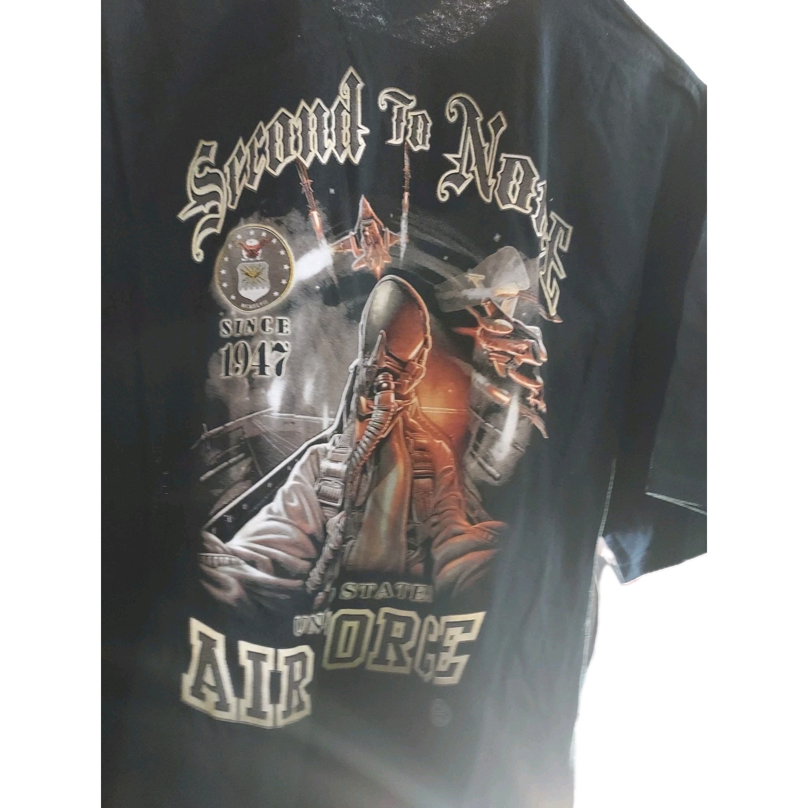 Air Force Second To None Graphic T-shirt Mens Sz Large NWOT – #155