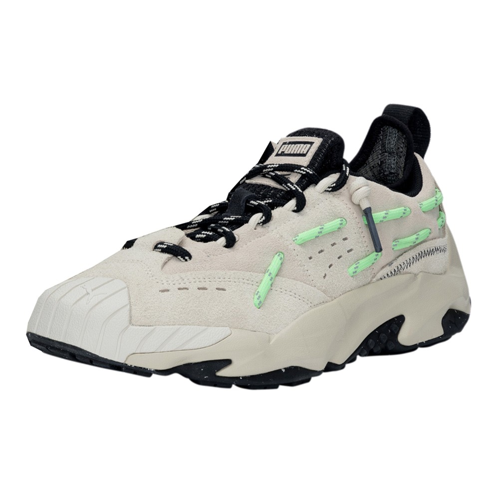 PUMA Plexus Elektro Green Mens Beige Sneakers Casual Shoes 39045601