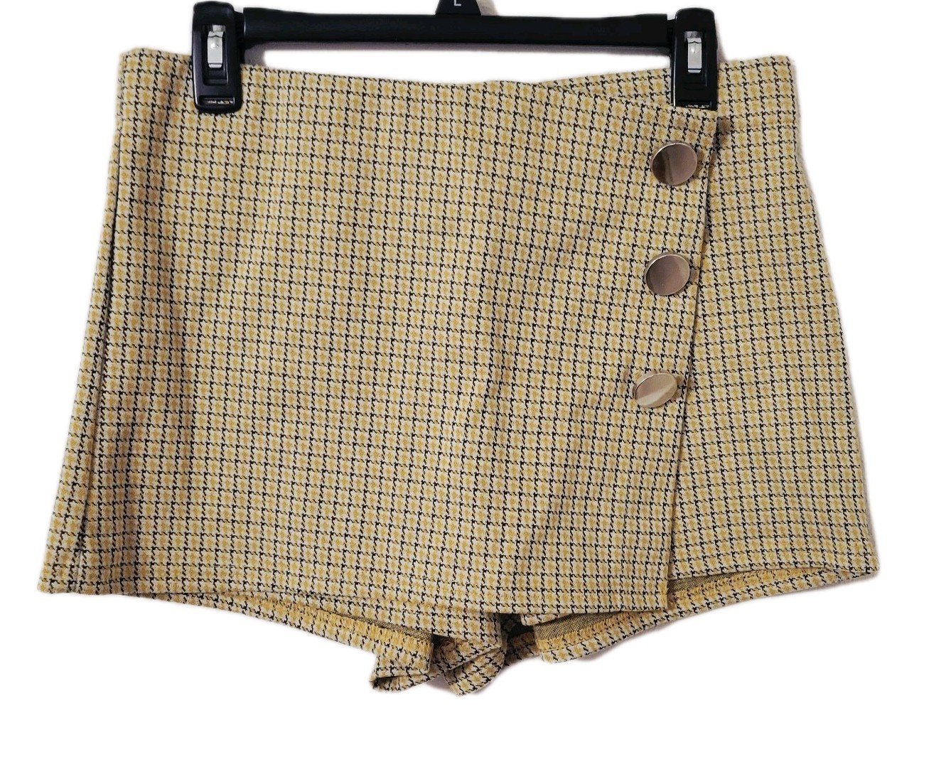 Hesperus Skort XL Yellow And Black Plaid
