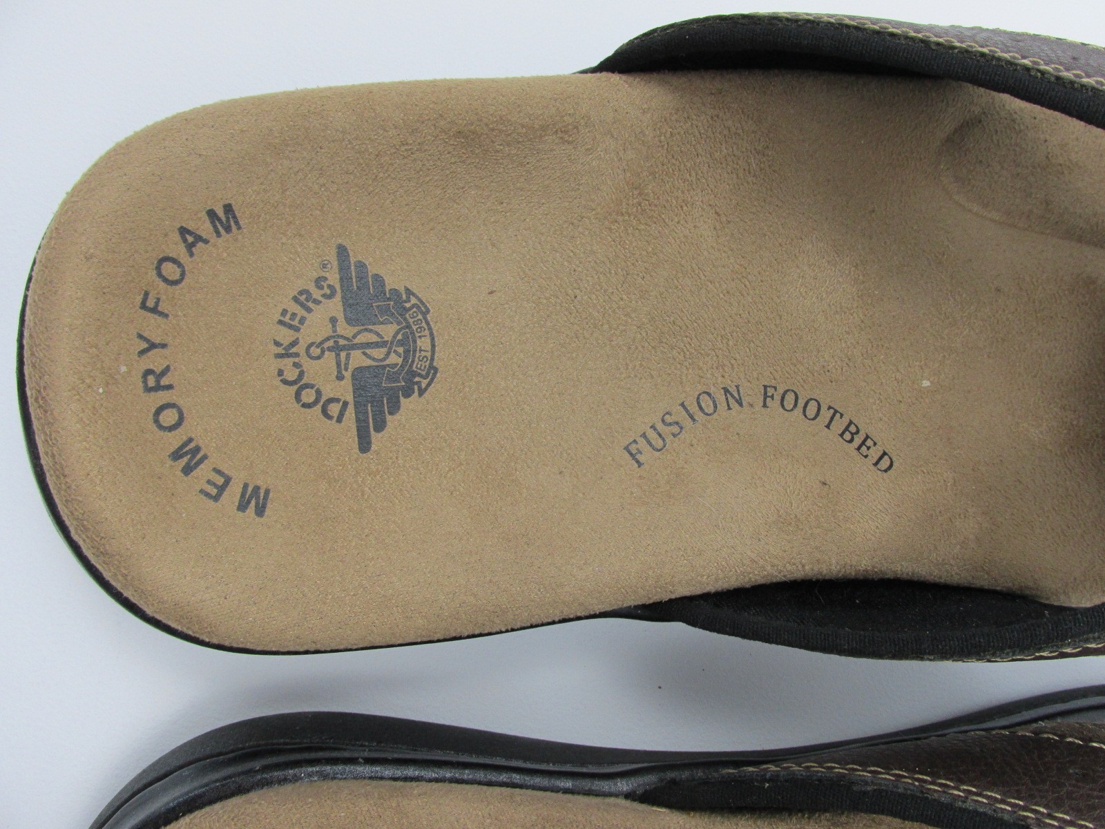 Dockers Laguna Casual Thong Sandals Brown Memory Foam Fusion Footbed Men’s 13