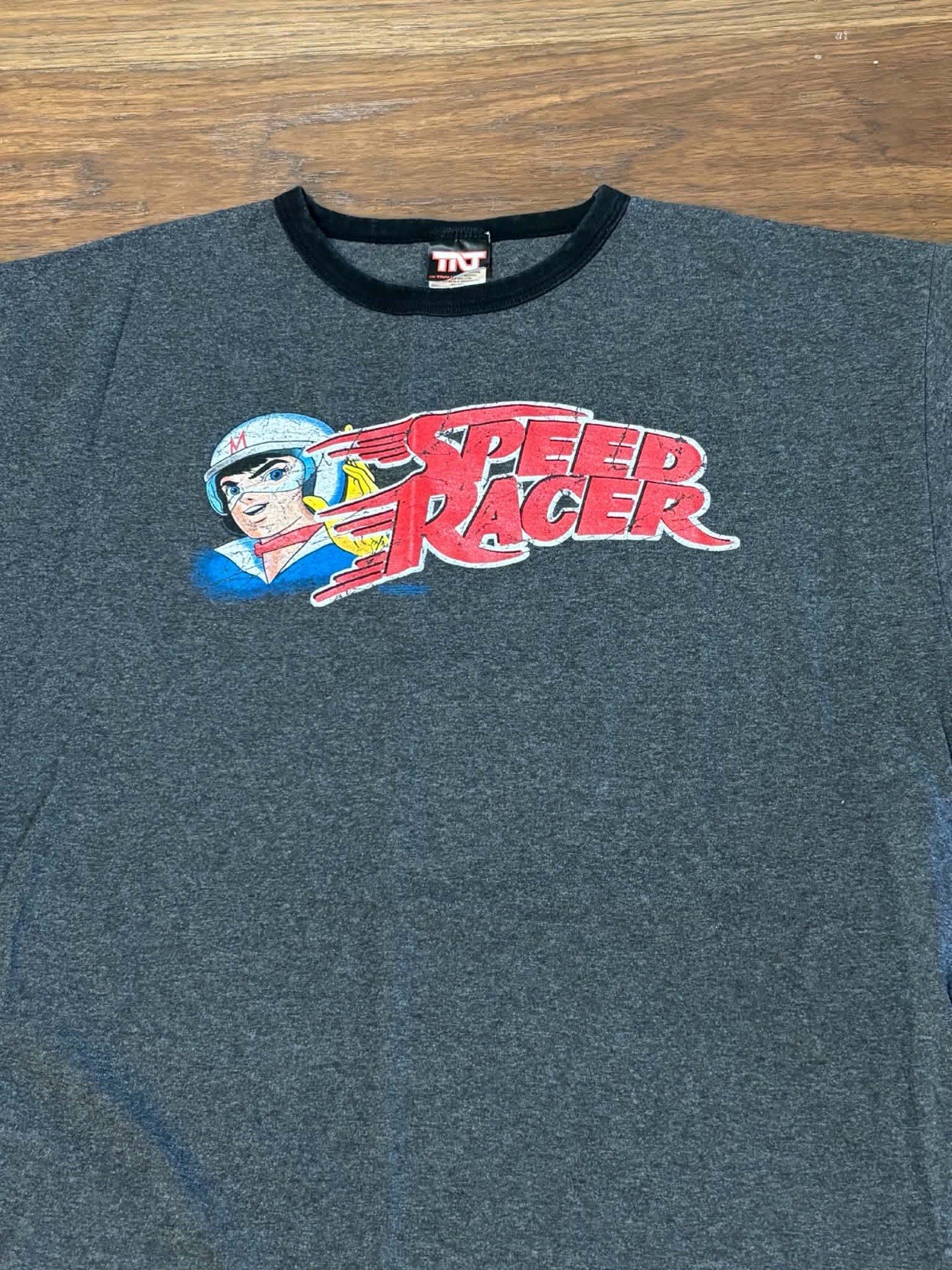 Vintage TNT Classic Speed Racer Ringer T Shirt Mens Adult Men’s Size XL