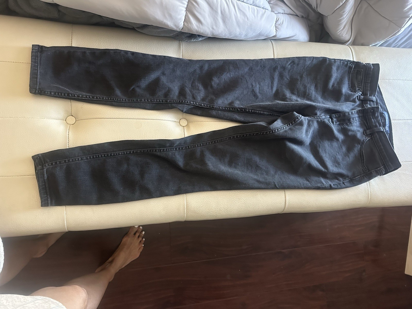 Calvin Klein Women’s Jeans 27 Black All Over Logo Mid Rise Slim