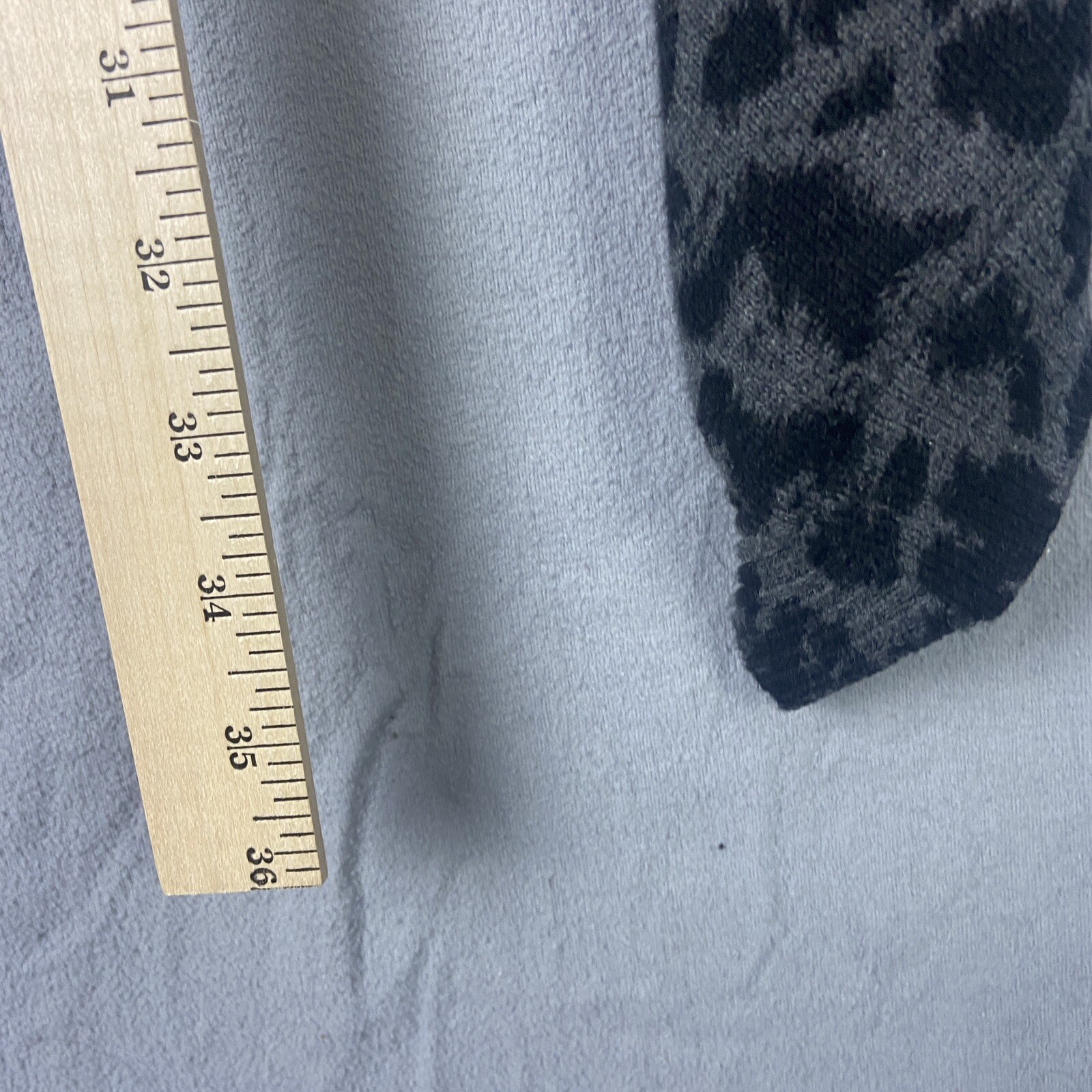 Leopard Cheetah Print Sweater Black Wmns Sz Lg LS Warm Cozy Open Front Cardigan
