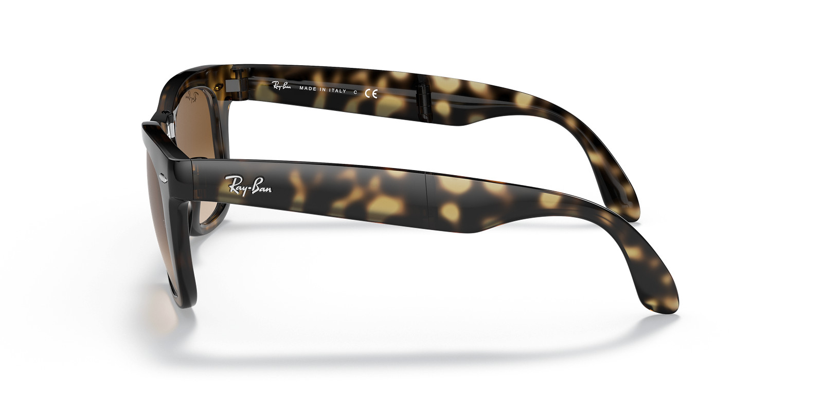 Ray-Ban Wayfarer Folding Classic Light Havana/Brown Gradient 50 mm Sunglasses