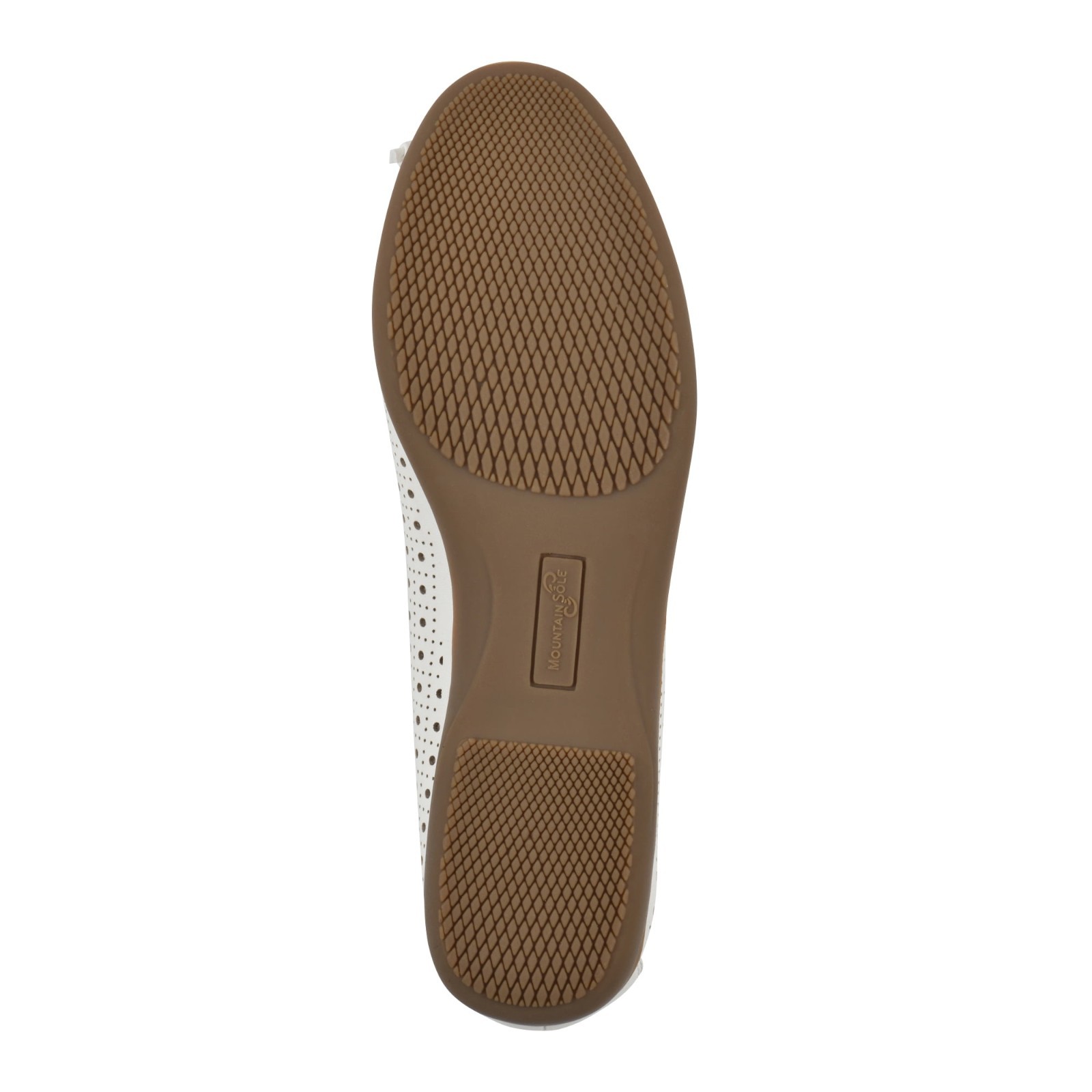 Ballet Flat Shoe, Womens Size 7 or 8 White, Perforated, BRAND NEW