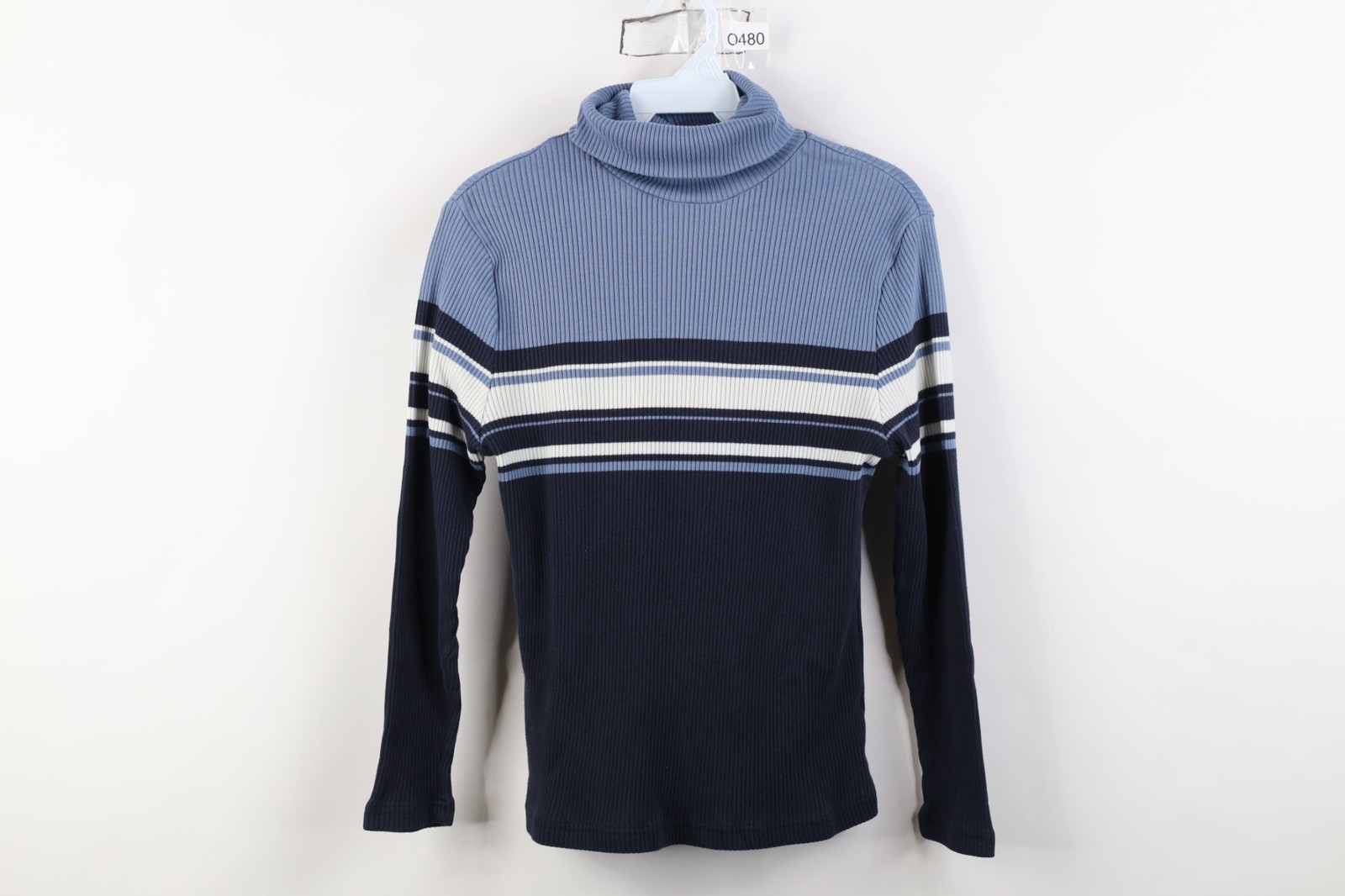 Vtg 90s Y2K Womens L ASO Joey Potter Dawsons Creek Striped Knit Turtleneck Shirt
