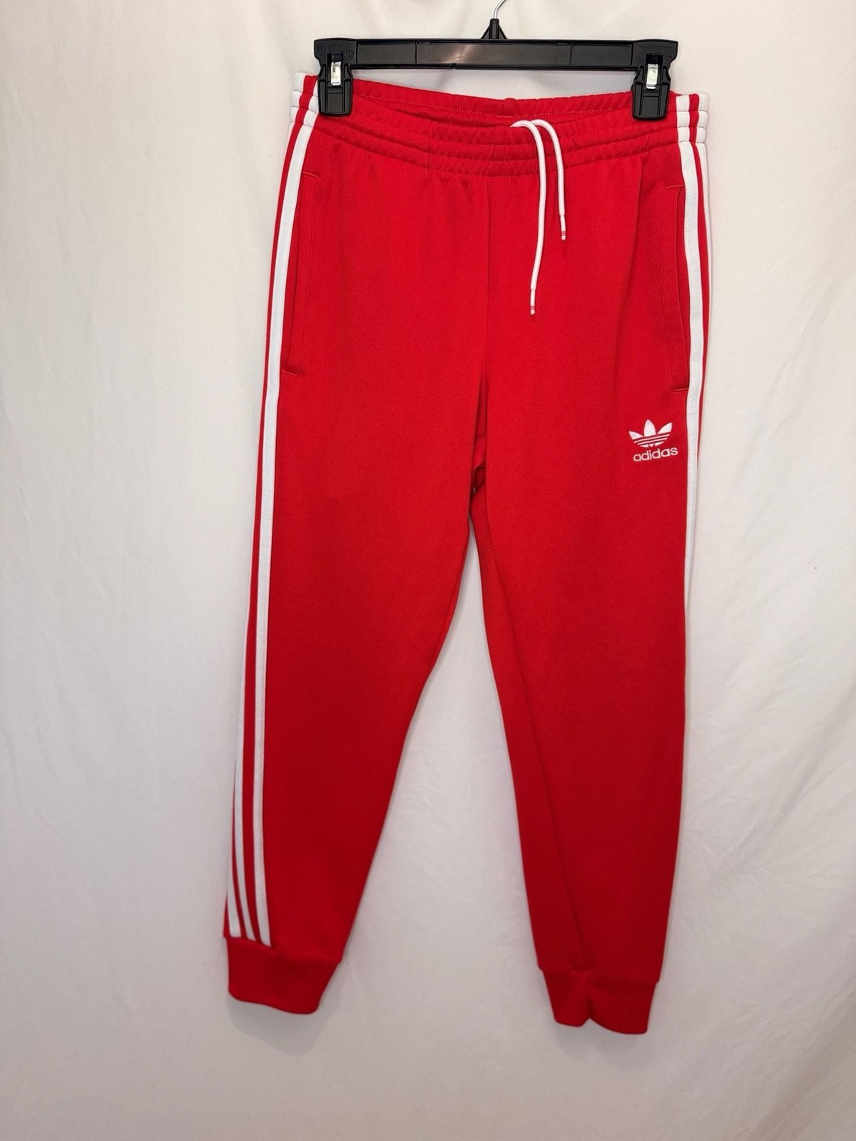 Adidas Originals Trefoil 3-Stripe Jogger Sweatpants Red Size S