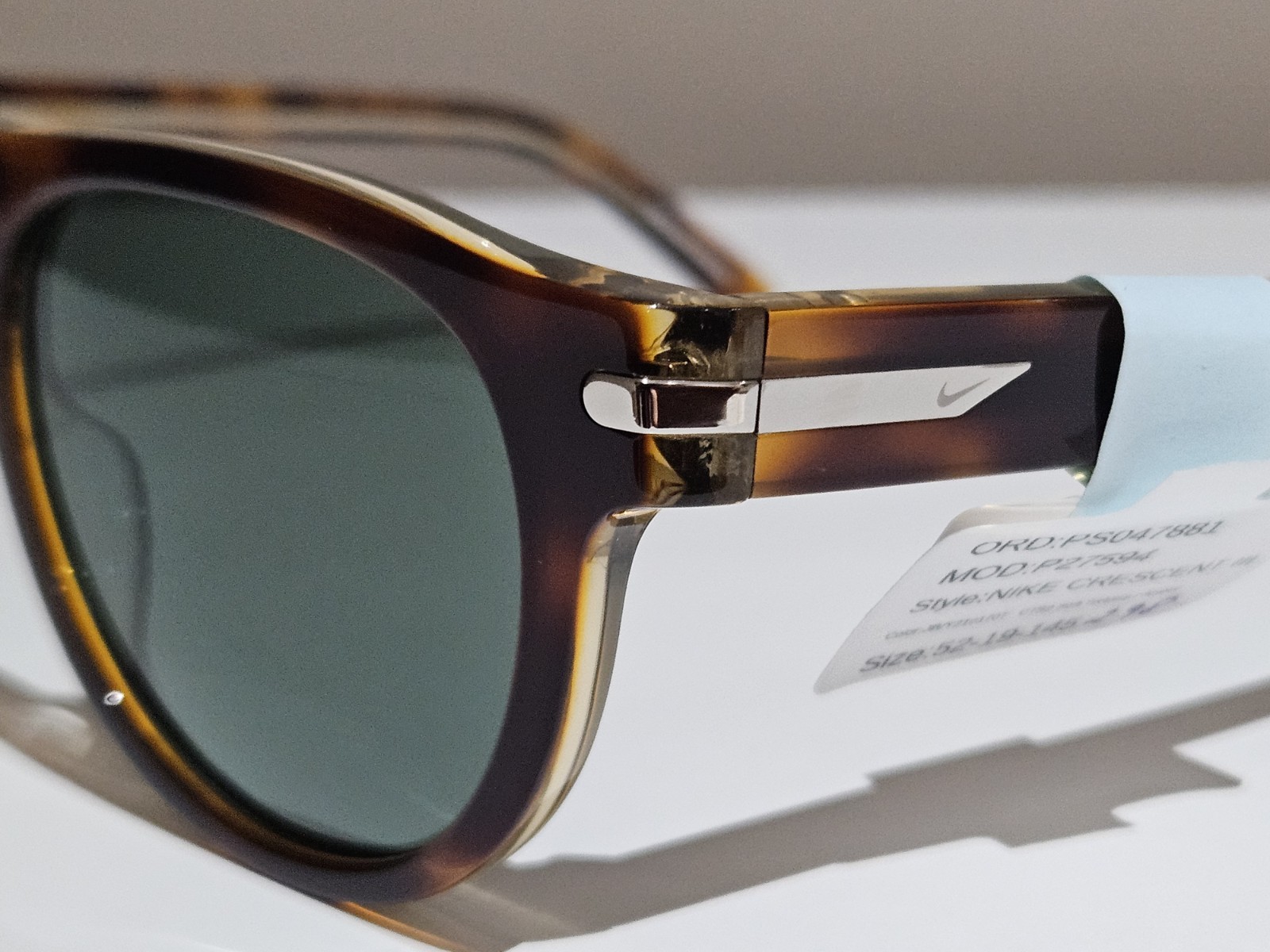 Nike Crescent Ill Sunglasses Tortoise/Amber. New Store Display Unit. Authentic