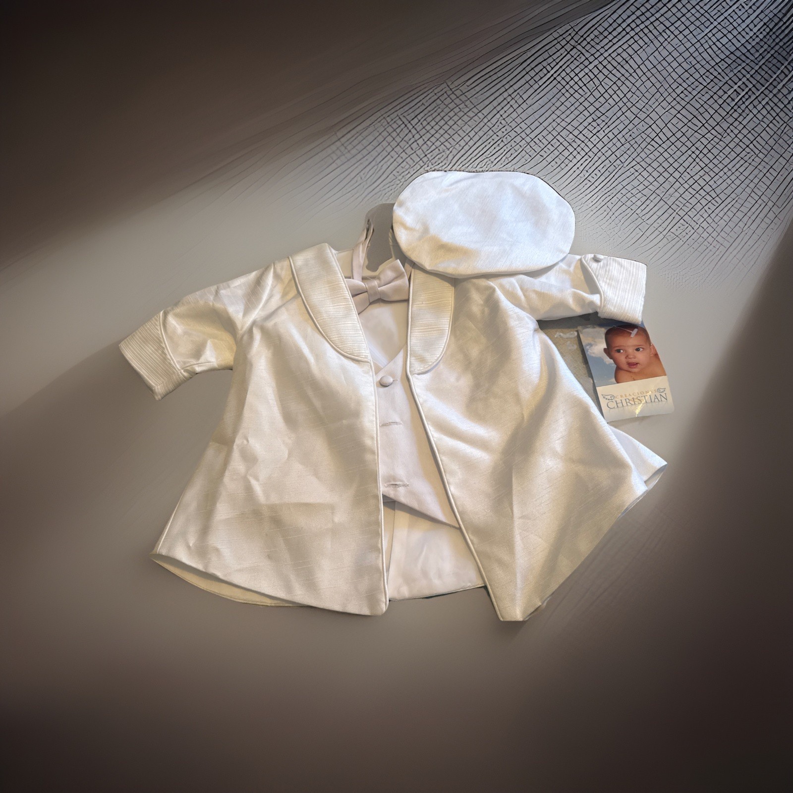 Creaciones Christan set for baby size 12 M , for Baptism,no pant