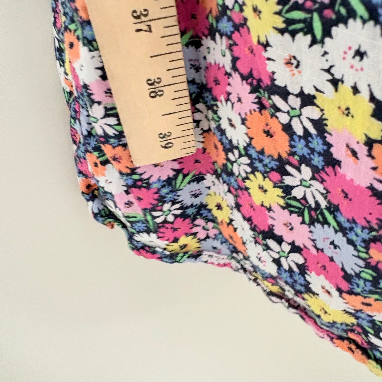 Gap Smocked Floral Midi Dress Womens Small Petite Prairie Cotton Sundress