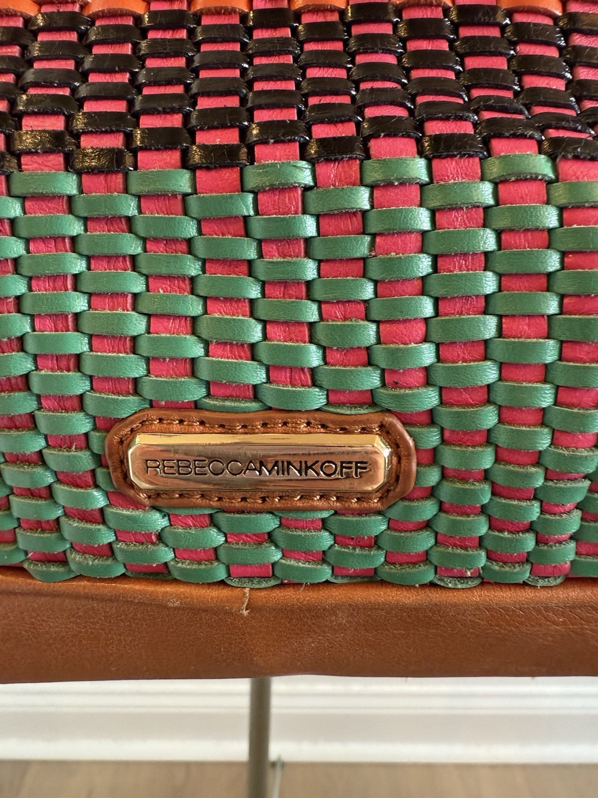 Rebecca Minkoff Multi-Weave M.A.B. Mini Bombe Shoulder/Hand Bag MAB H339I84C