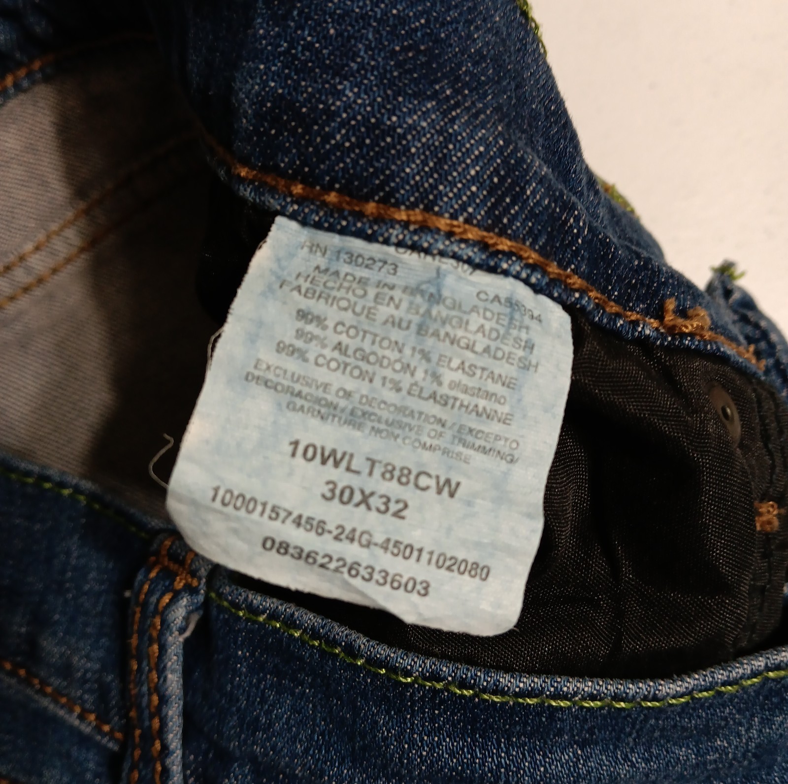 Wrangler Jeans Mens 30×32 Blue Retro Slim Fit Straight Cowboy Boot Western Denim