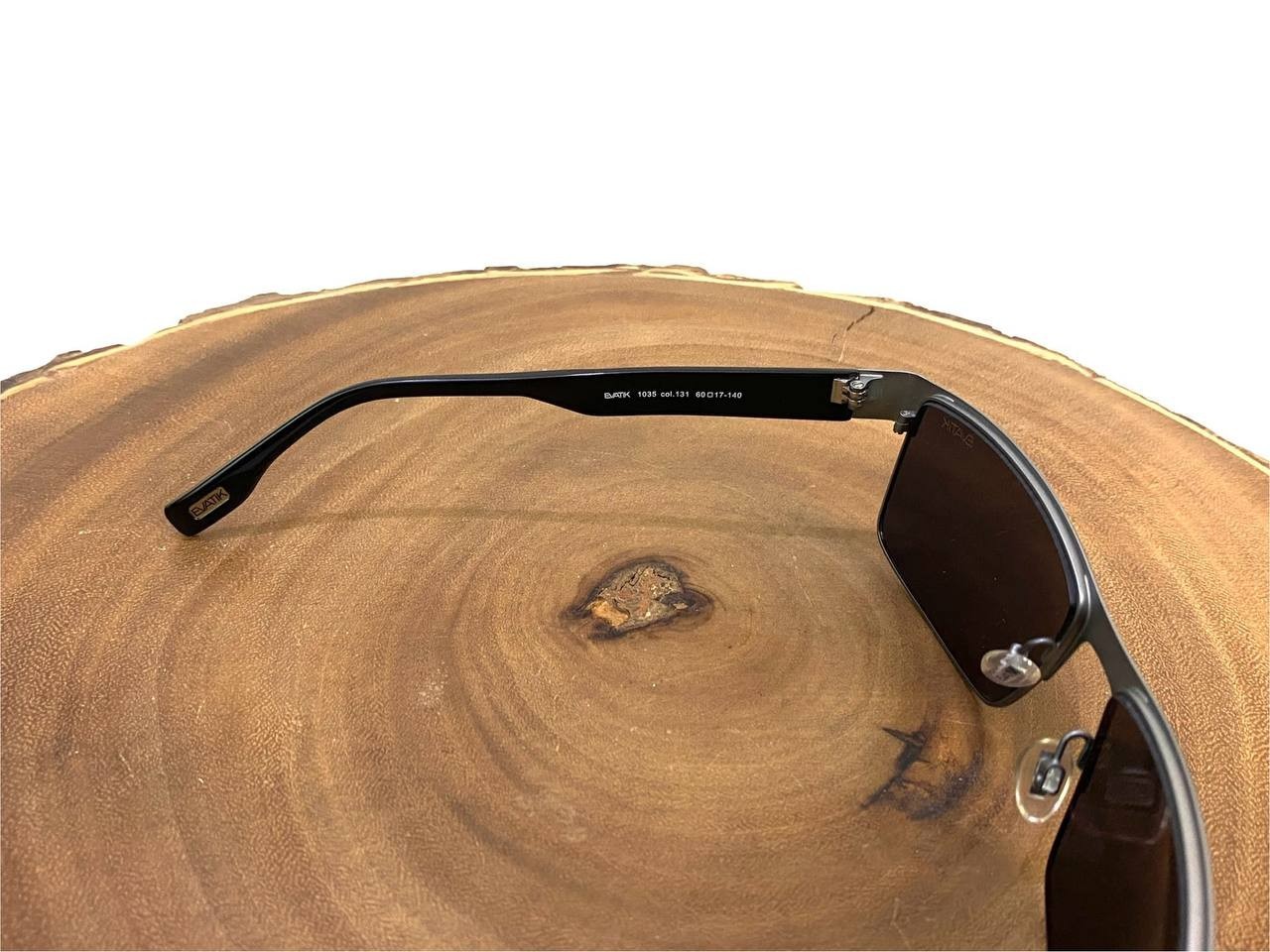 EVATIK Sunglasses 1035 Men’s Col. 131 Black UV400 Size 60 17 140 mm Full Rim