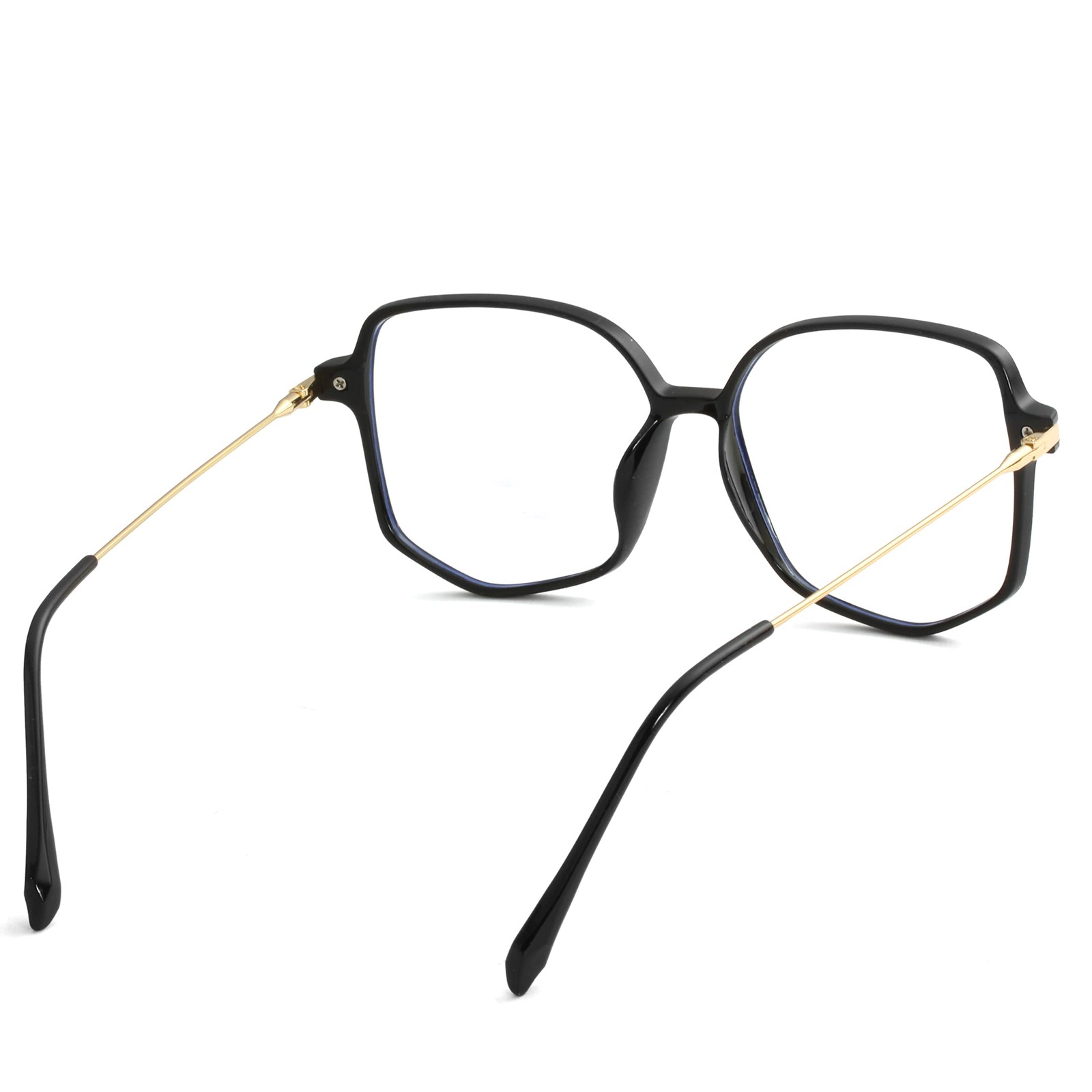 Teumire Oversized Square Blue Light Blocking Glasses for 54-53-140, Black
