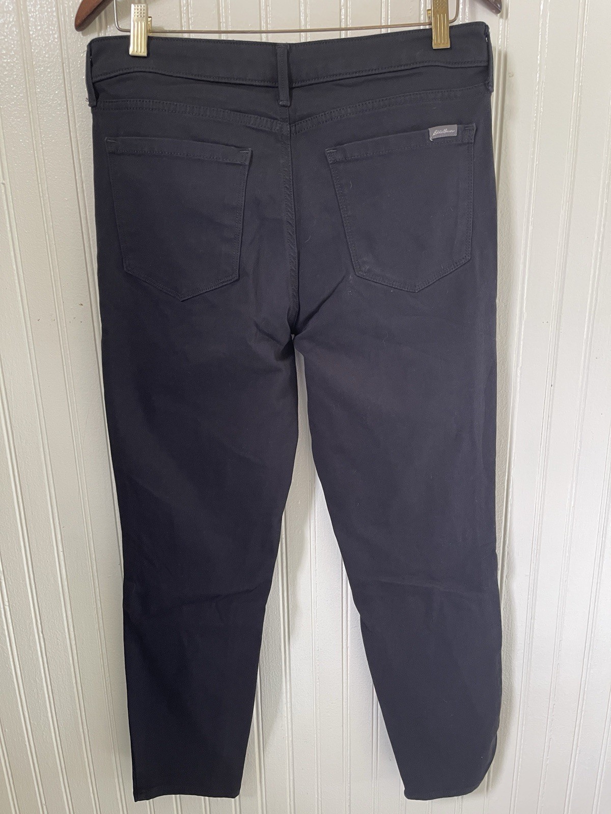 Eddie Bauer Women’s Slightly Curvy Skinny Dark Wash Denim Jeans Size 12