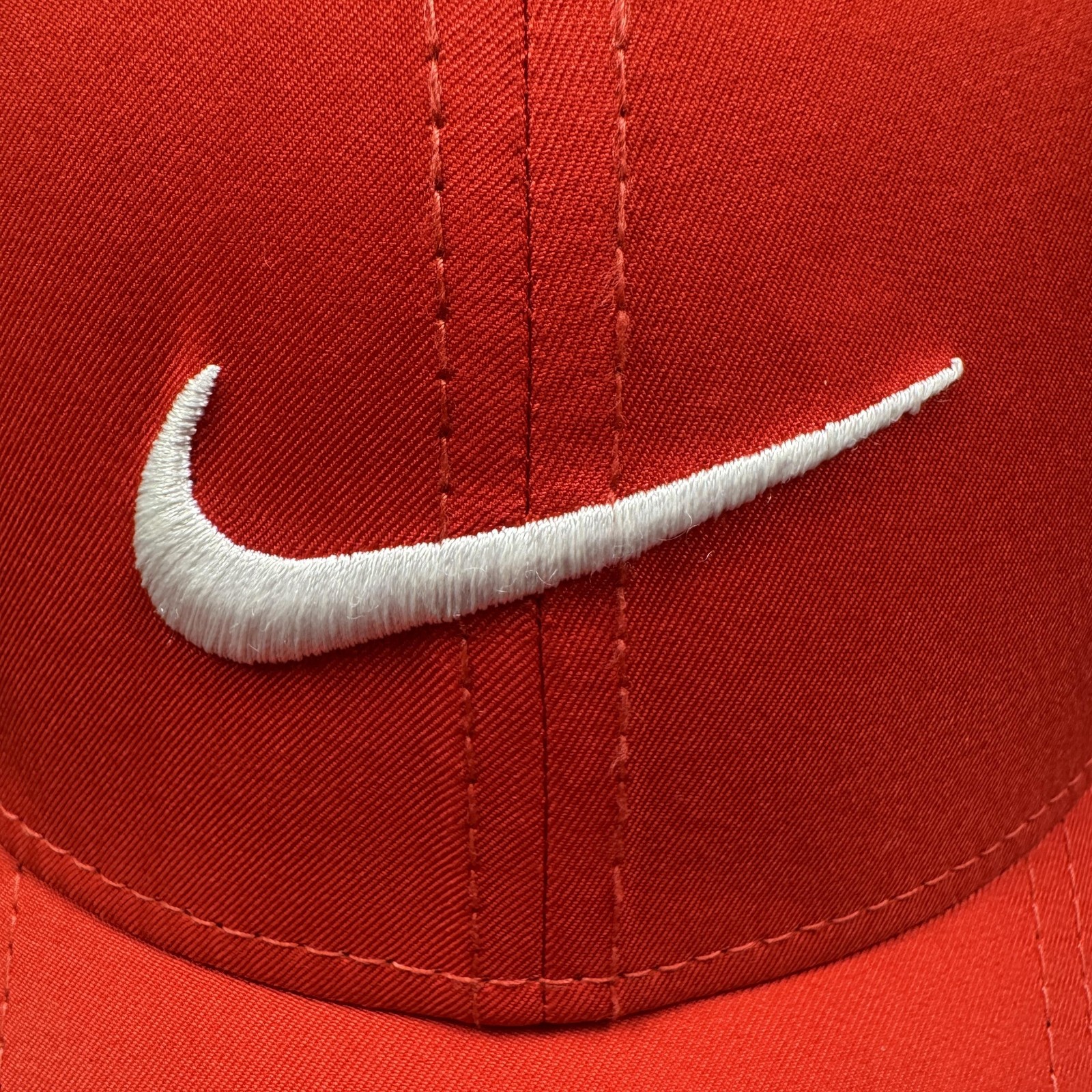 Nike Hat Cap Strap Back One Size Mens Red Legacy91 Dri-FIT Running Sports