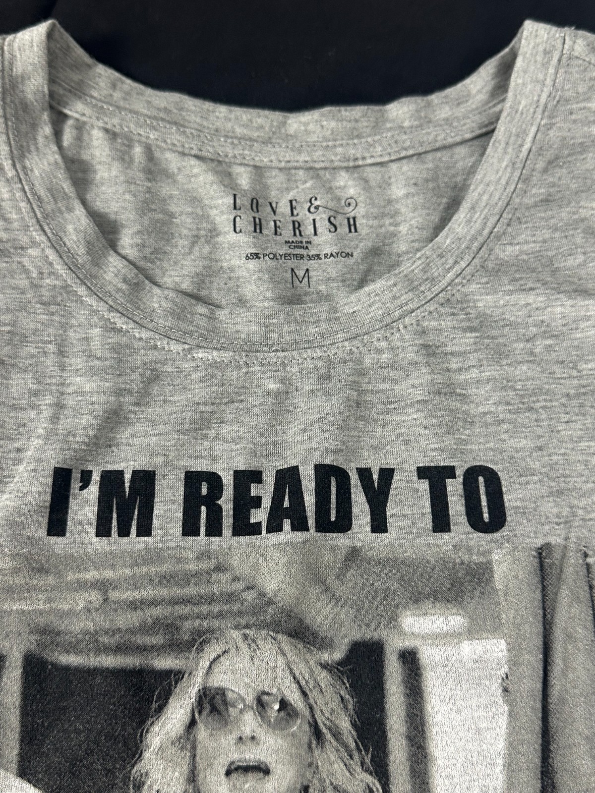 Love & Cherish “I’m Ready to PAAARRRRRTAYYYY” Graphic Tee – Size M