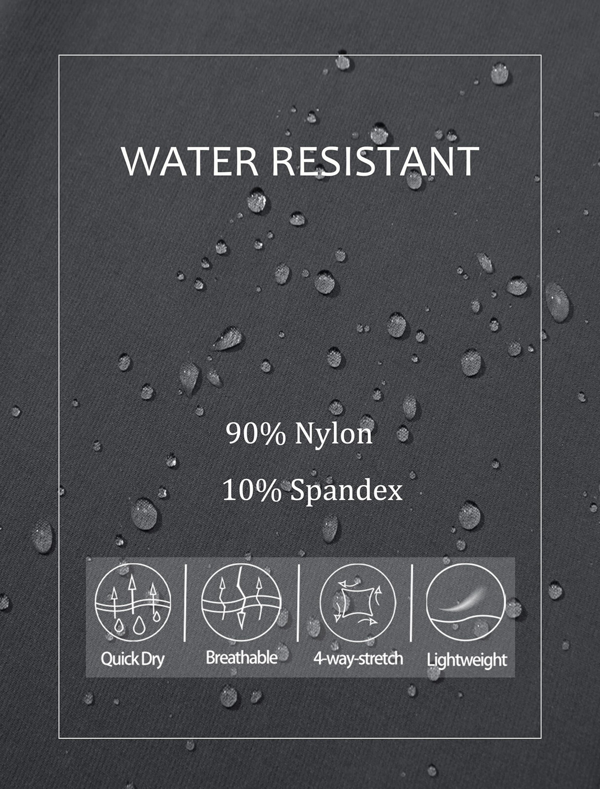 Mens Lightweight Hiking Pants Quick Dry Cargo Work Ripstop Water Resistant Pants