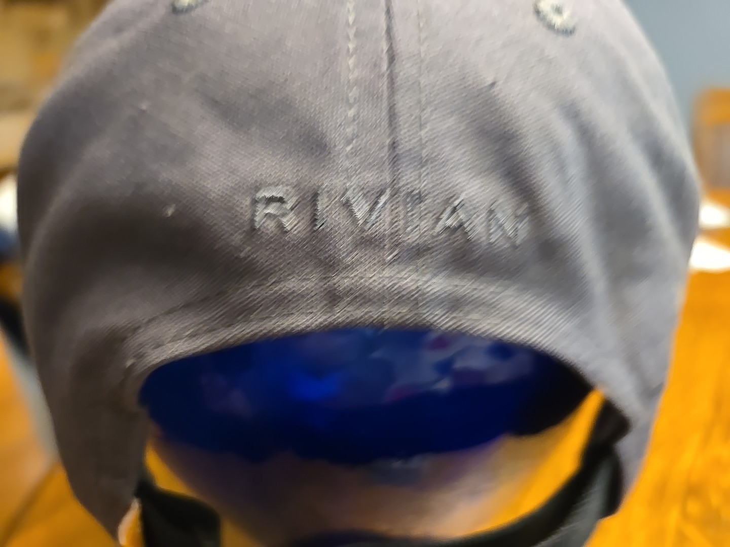 Rivian Logo Hat Cap Gray Strap Back Outdoors Electric Trucks Normal Camping USA