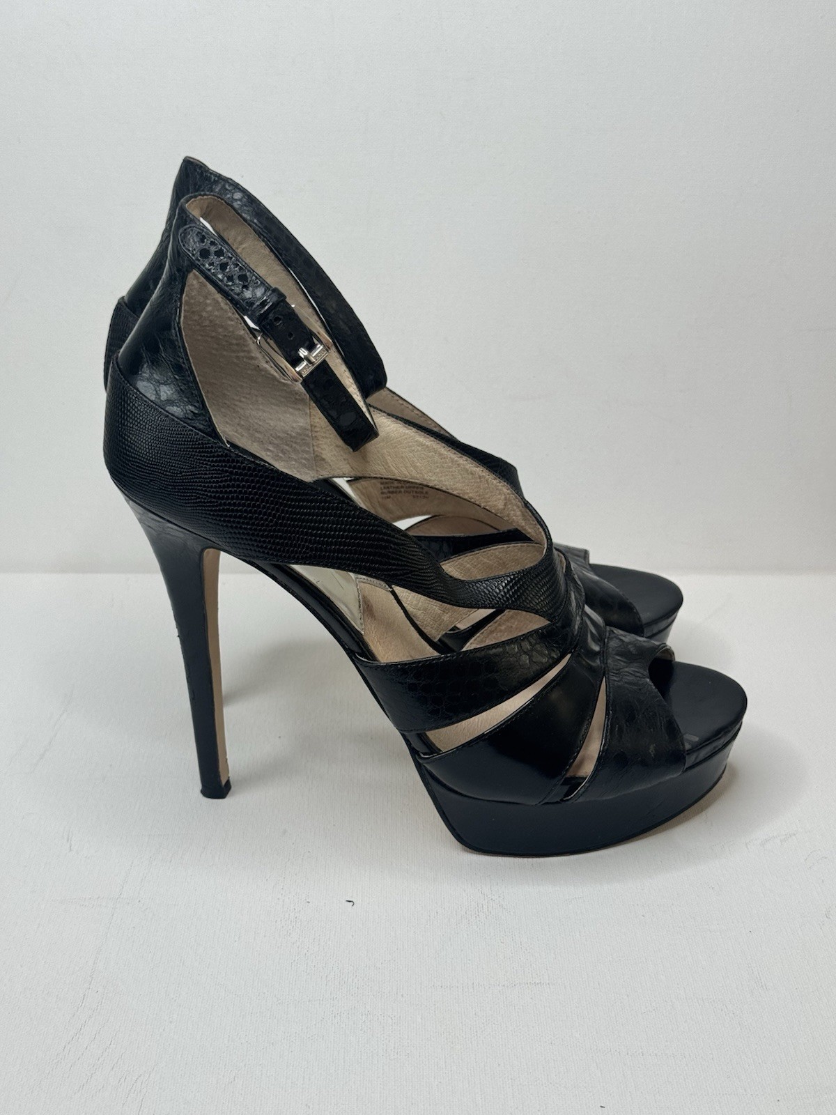 MICHAEL Michael Kors Leighton Sandal Strappy Heels Black 11