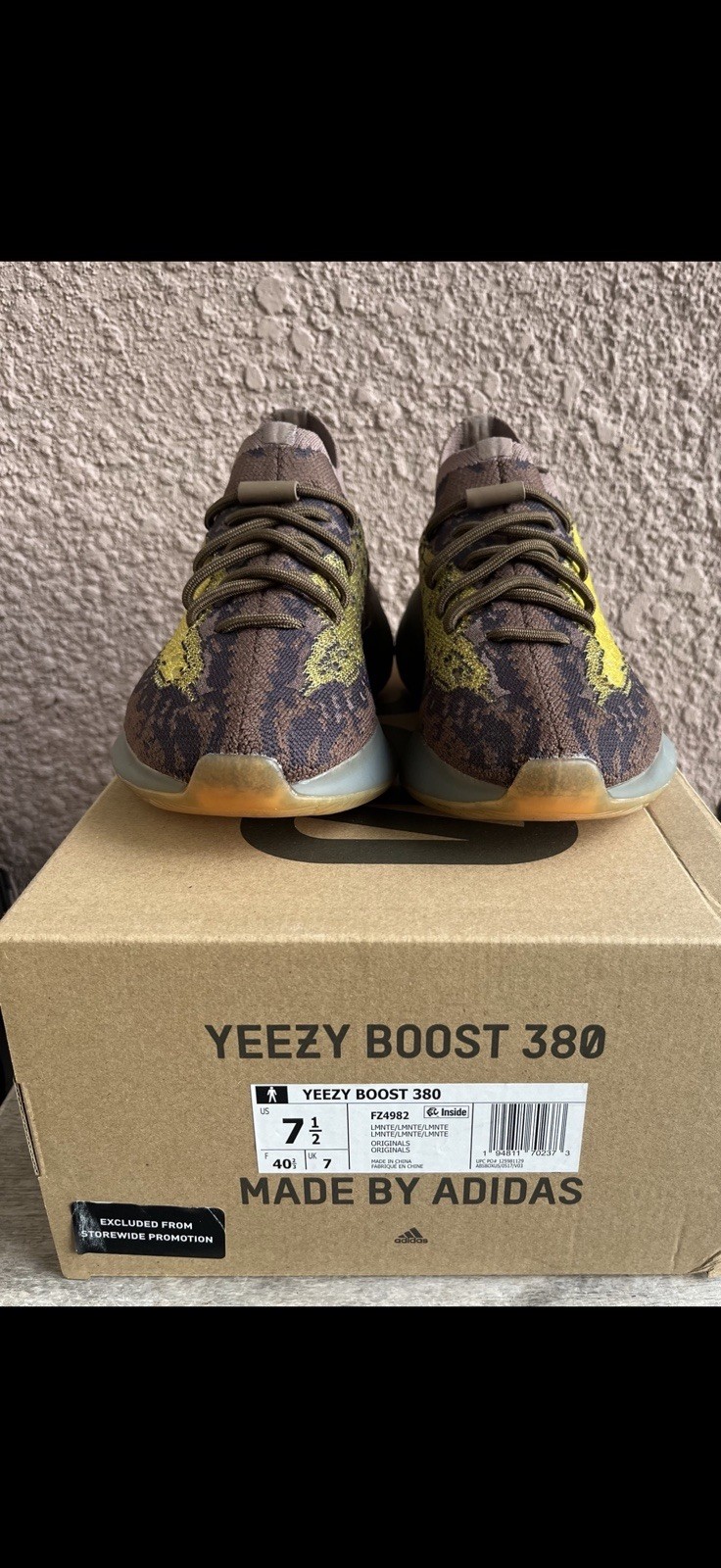 adidas Yeezy Boost 380 Lmnte Non-Reflective FZ4982 Men Low Top Primeknit