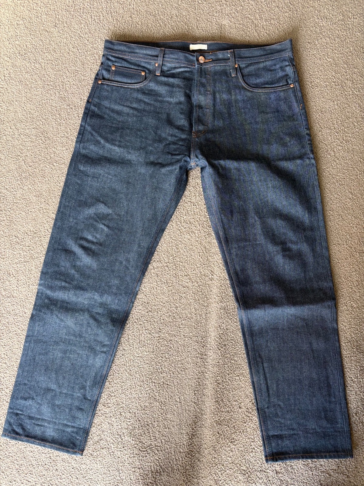 Unbranded Brand UB601 14.5oz Indigo Raw Selvedge Denim Jeans sz40