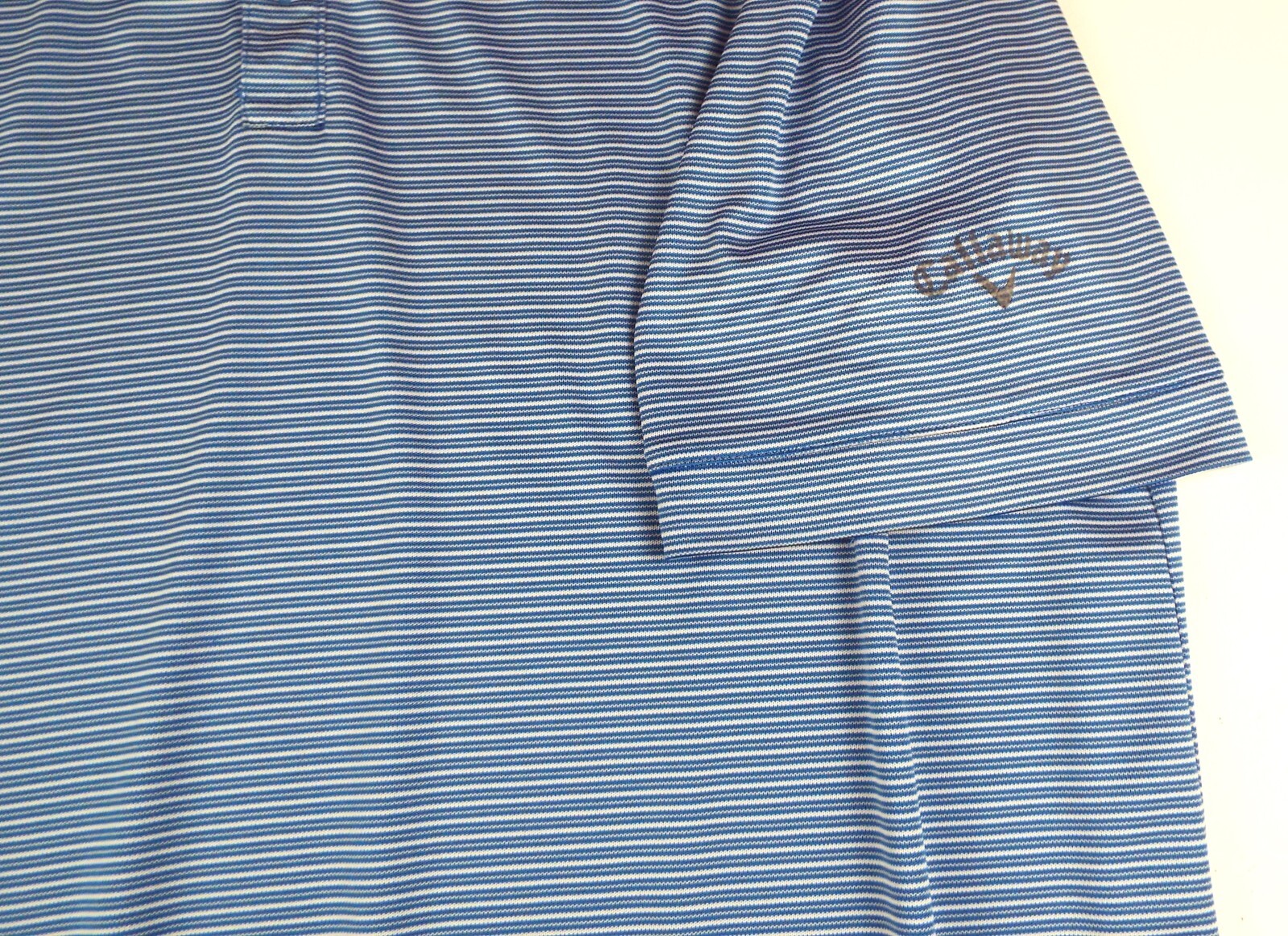 Callaway Men’s Polo Golf Shirt Size Large Regular fit Blue Free Returns