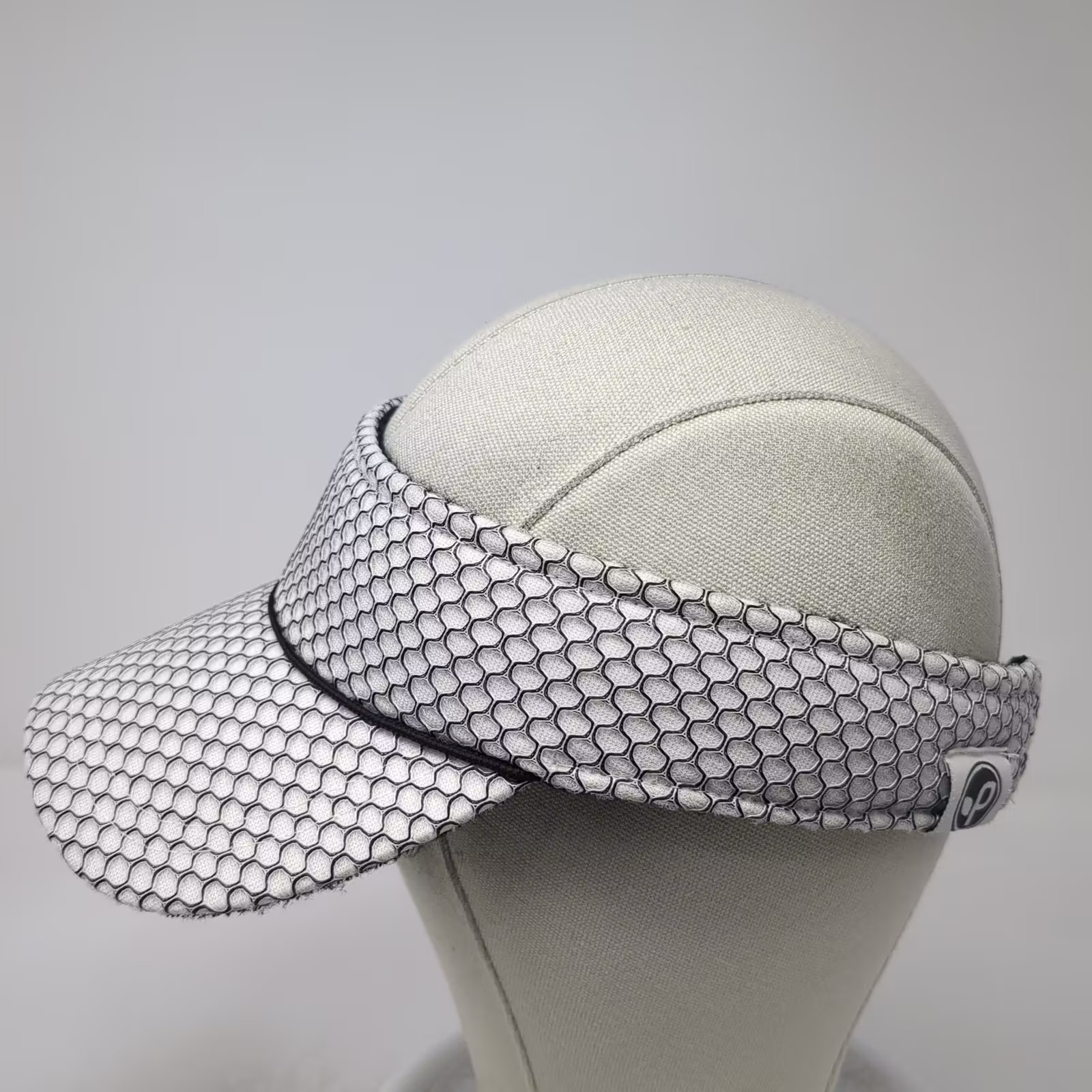 Pistil Visor Hat White Black Honeycomb Mesh Polyester Slideback OS Adjustable