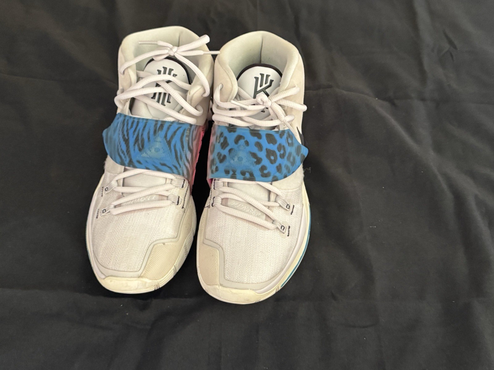 Nike Kyrie 6 Vast Grey Blue Animal Print Bsktbll Shoes BQ4630-003 Men’s Size 12