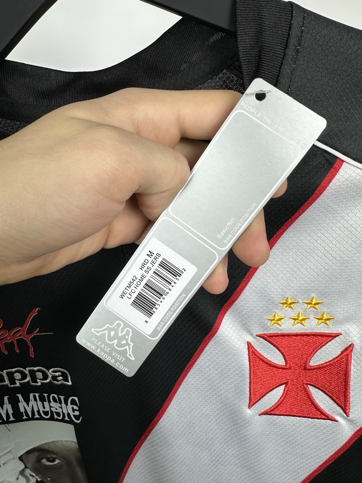 Playboy Carti x Vasco da Gama Jersey Football Custom T Shirt Kappa Album Promo M