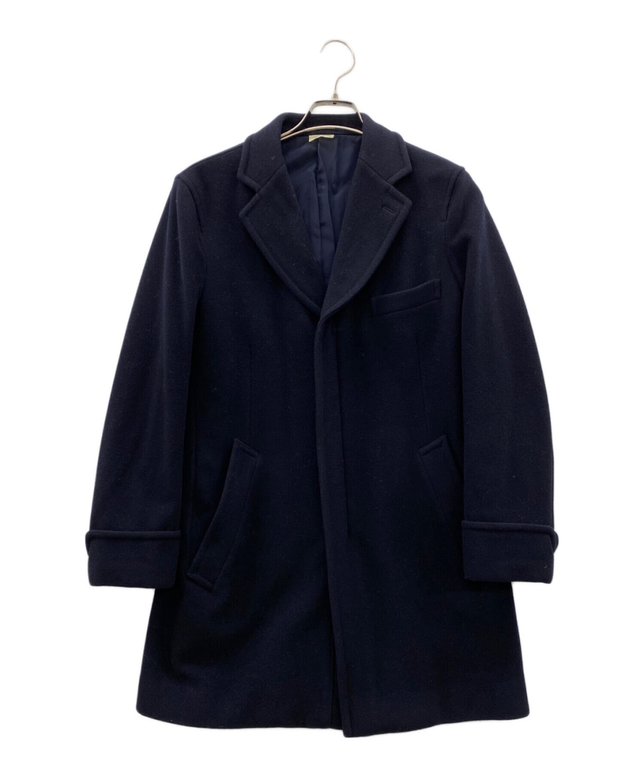 COMME des GARCONS HOMME DEUX Melton wool zip coat Size: S Navy DT-C002 Men