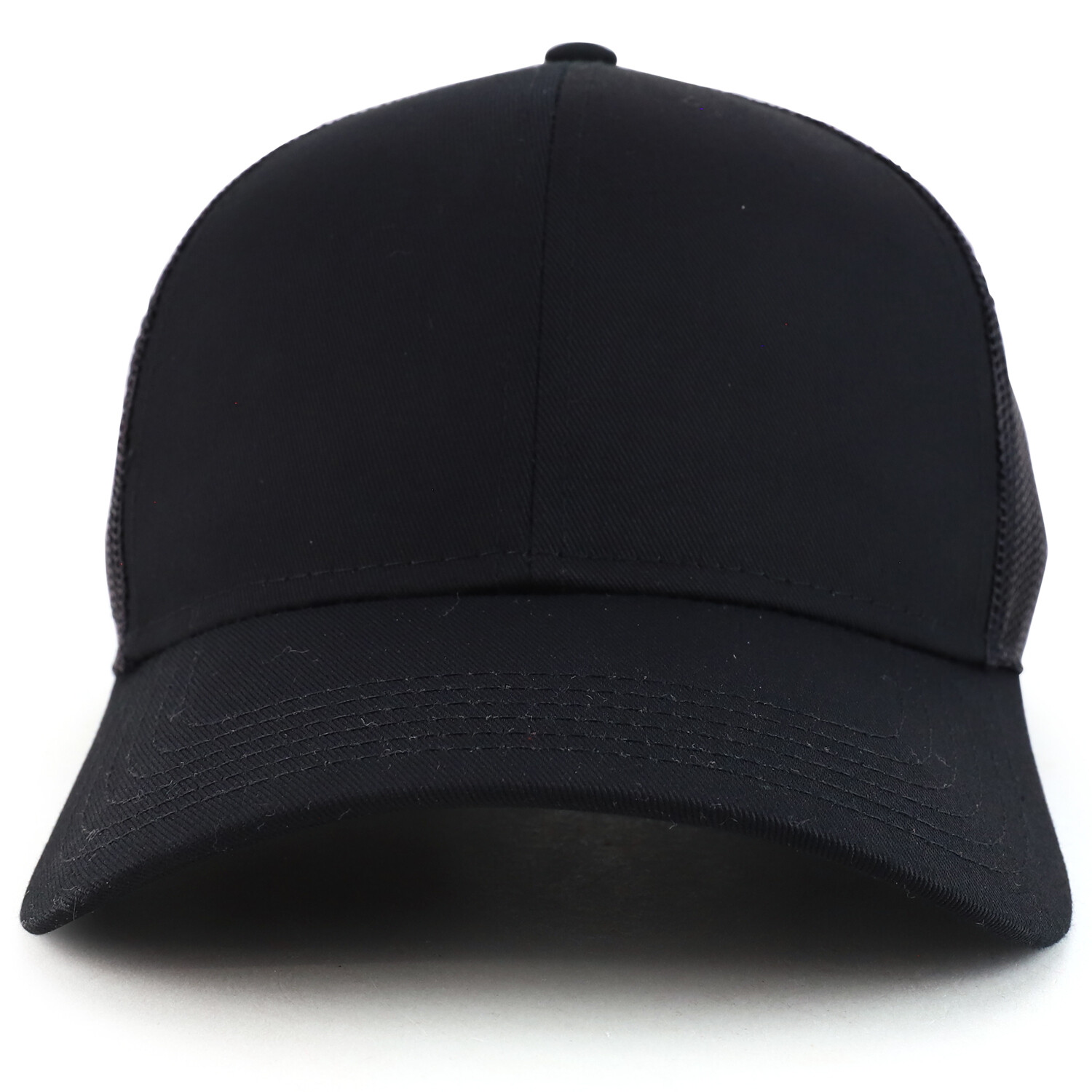 XXL Oversize High Crown Adjustable Plain Mesh Back Trucker Baseball Cap-FREESHIP