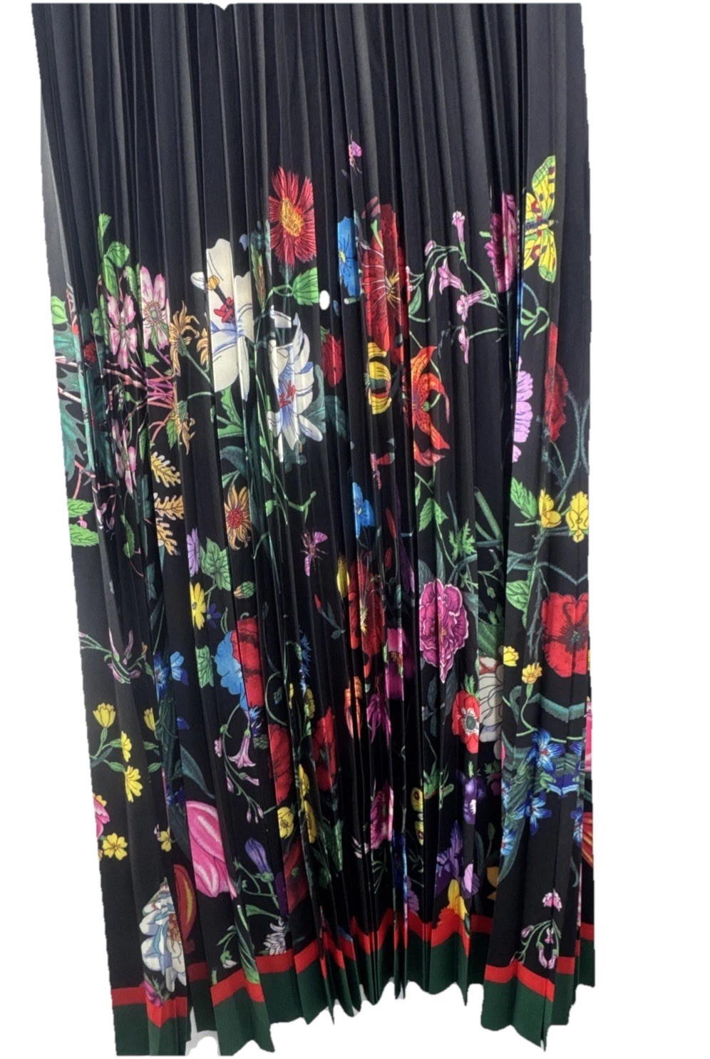 Dalia MacPhee Bold Floral Pleated Midi Dress Womens M Spring Wedding Bloomcore