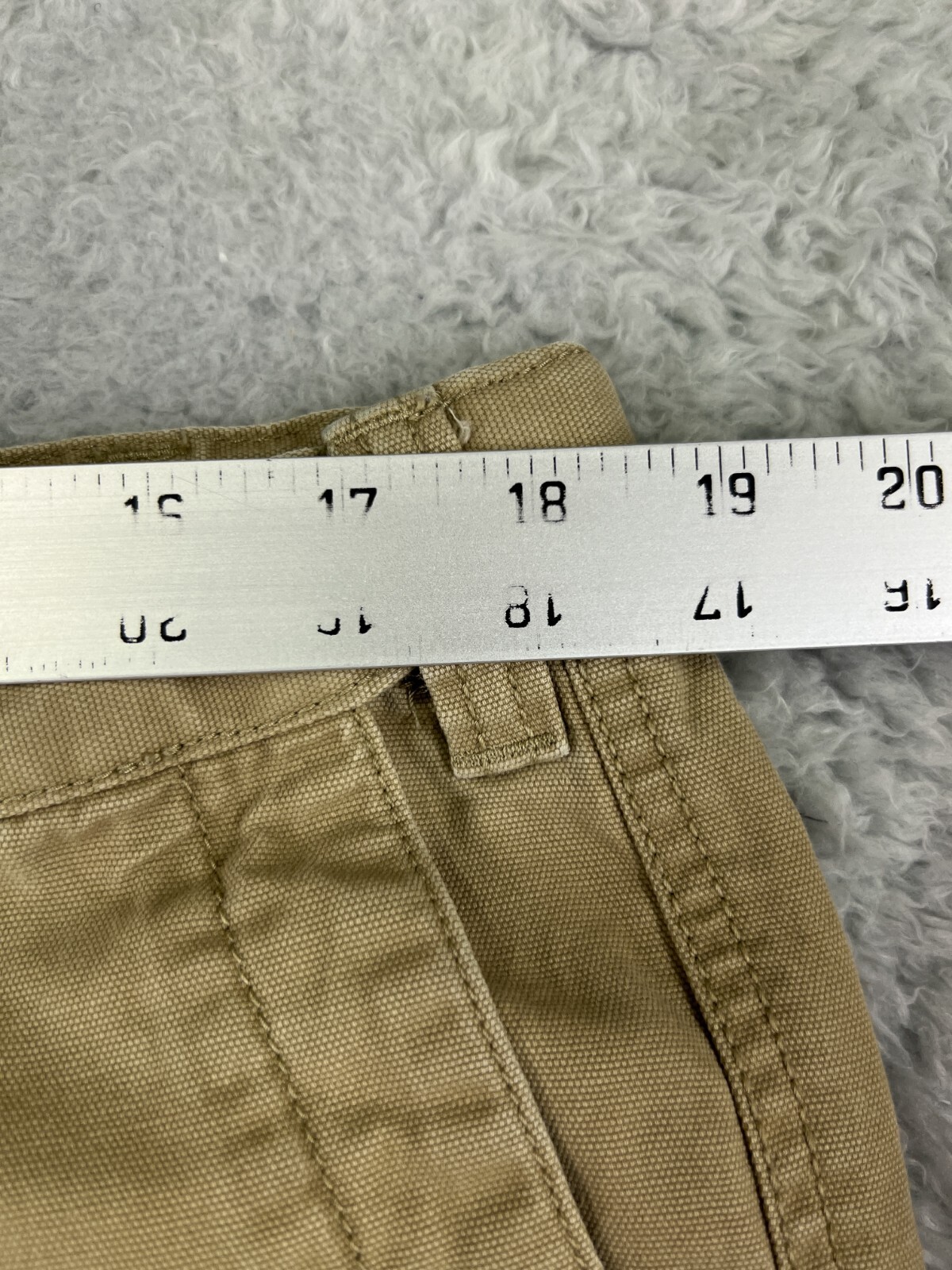 Dockers Pants Mens 38 Beige Cargo Pockets 100% Cotton DUCK Camping Outdoor
