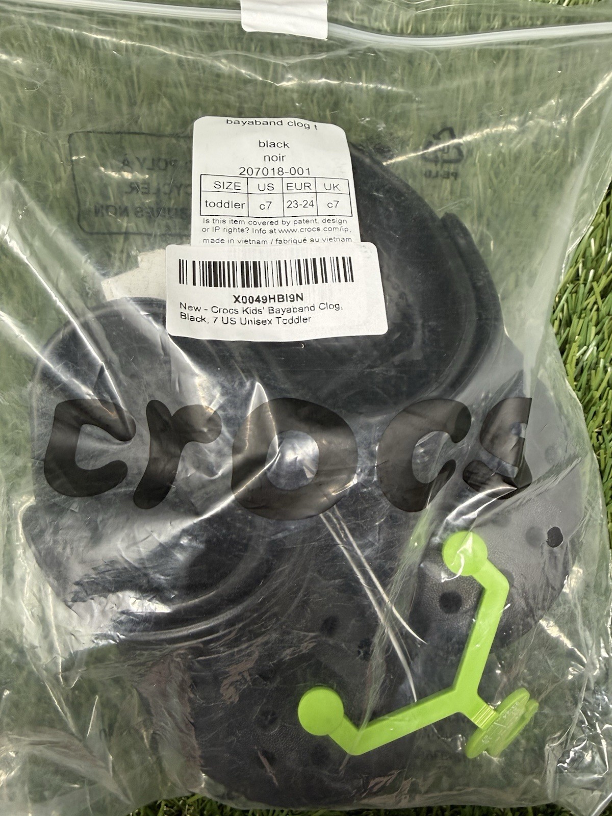 Child’s Bayaband Crocs Black C7