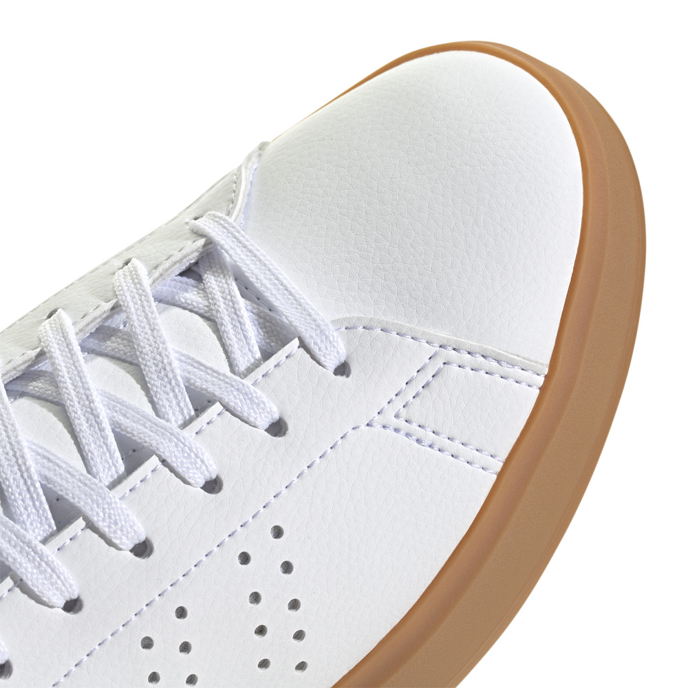 adidas Advantage 2.0 Lace Up Womens White Sneakers Casual Shoes JH6855