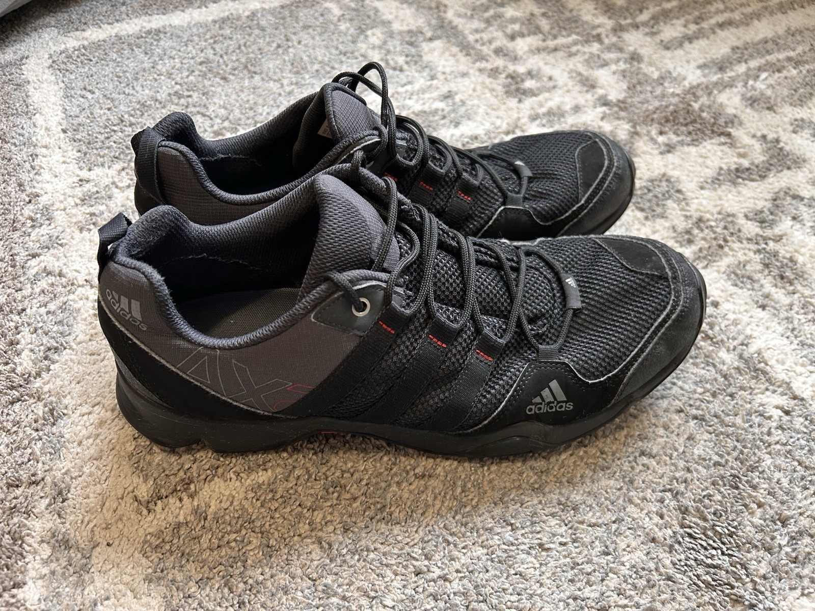 Adidas AX2 Traxion Black Hiking Trail shoes men’s size 12 #D67192