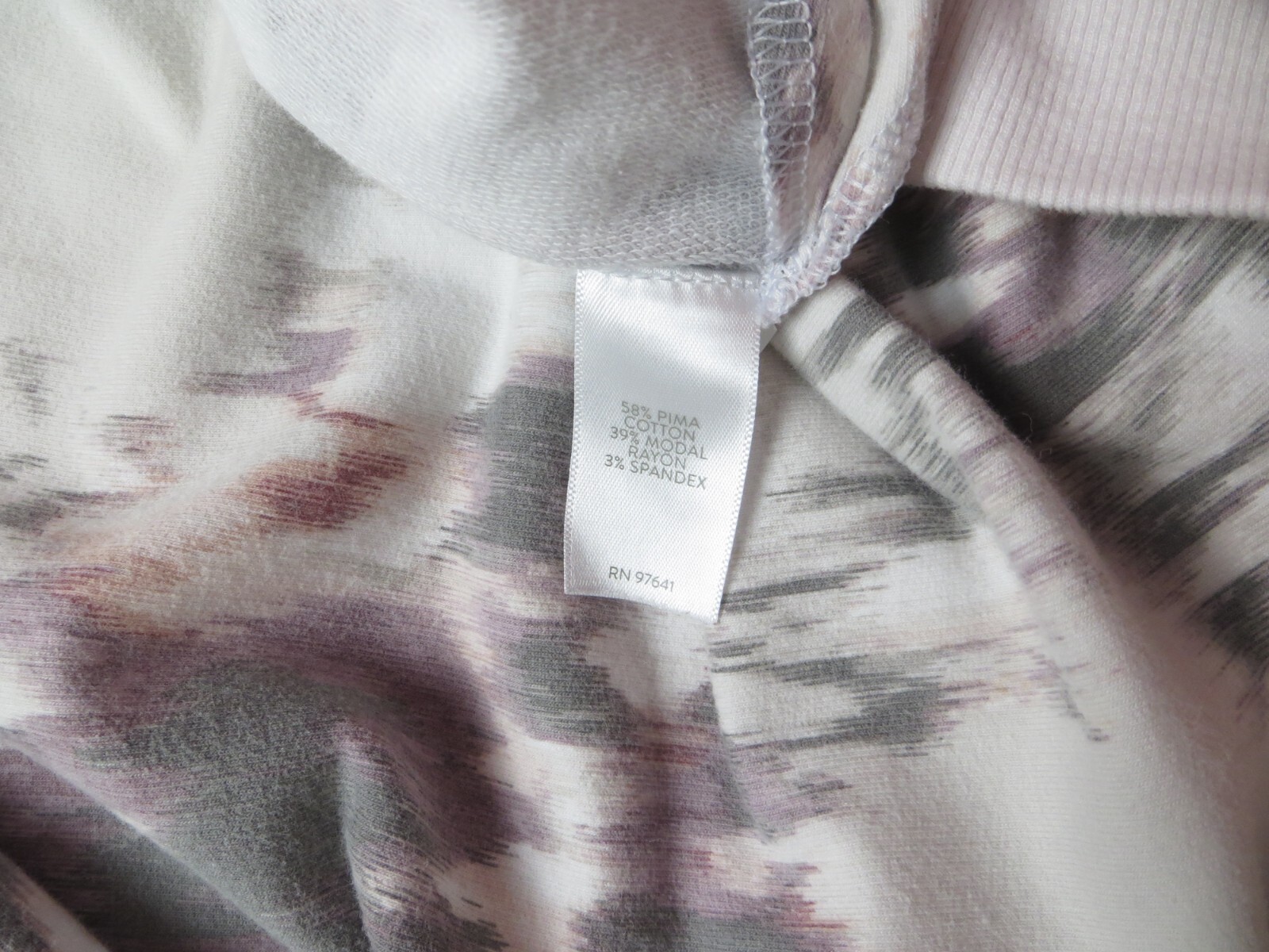 Pure Jill Women Slightly Thick Stretch Pima Cotton Modal Blouse Multicolor M