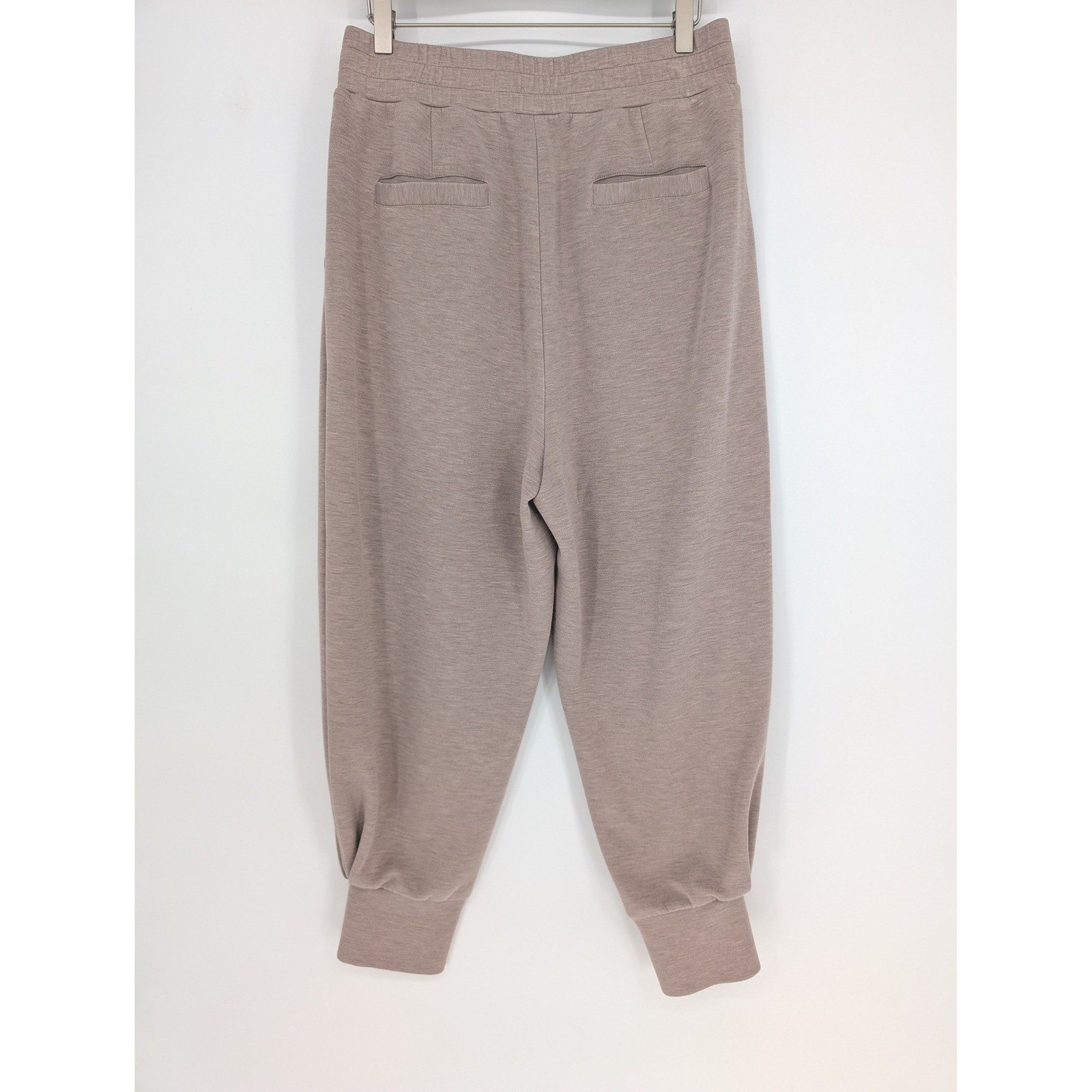 Varley DoubleSoft Gabriella Sweat & Relaxed Pant Set Women L Taupe Athleisure