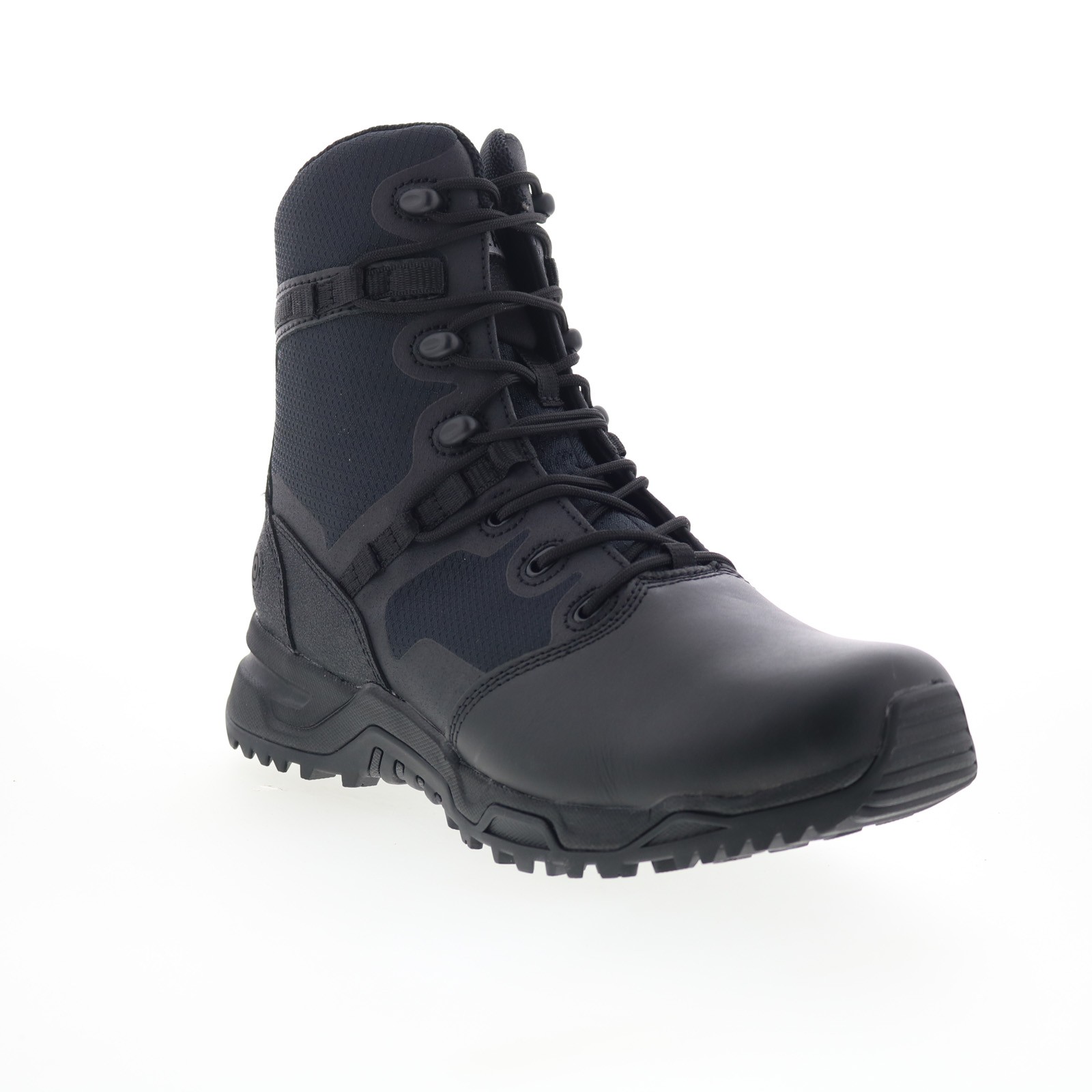 Original Swat Alpha Fury 8″ Polishable Toe Side-Zip EN Mens Black Wide Boots
