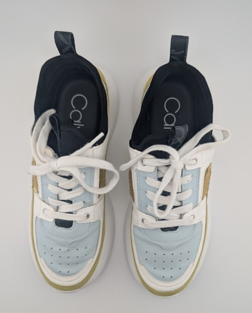 Calvin Klein Womens Ultra Neoprene Multicolor Lace-Up Sneaker Shoes Size 8M