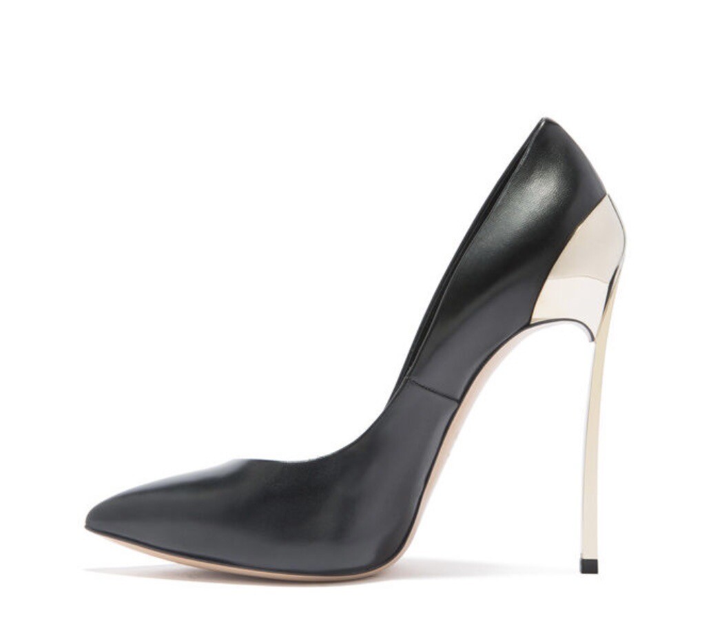 casadei Heels Size 40,Heel In Stainless Steel 115 Mm,10 Mm Concealed Platform