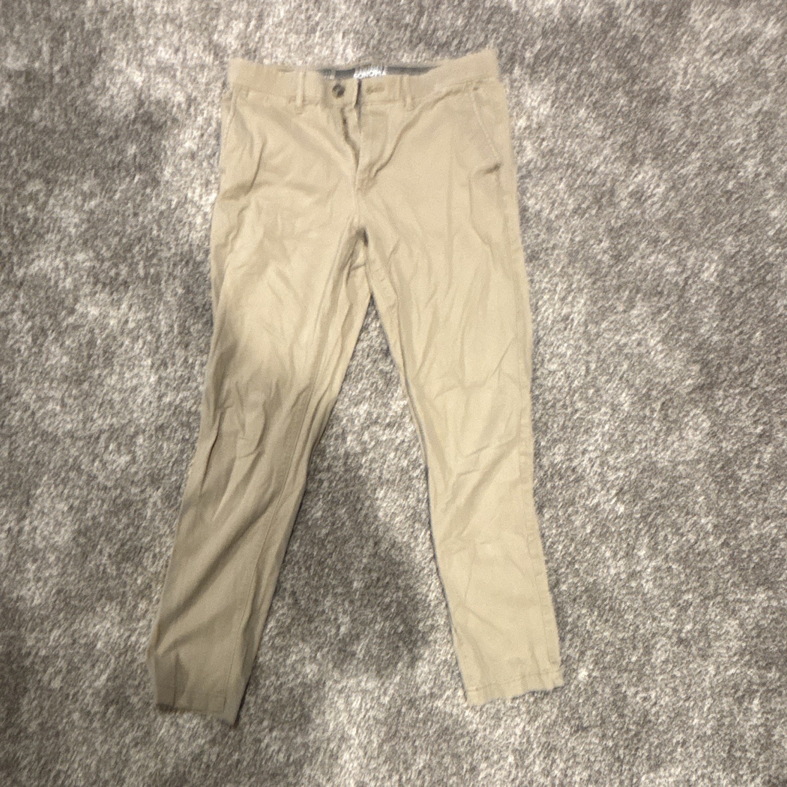Sonoma Men’s Beige Slim Fit Tapered Leg Chino Pants Twill Waist 31