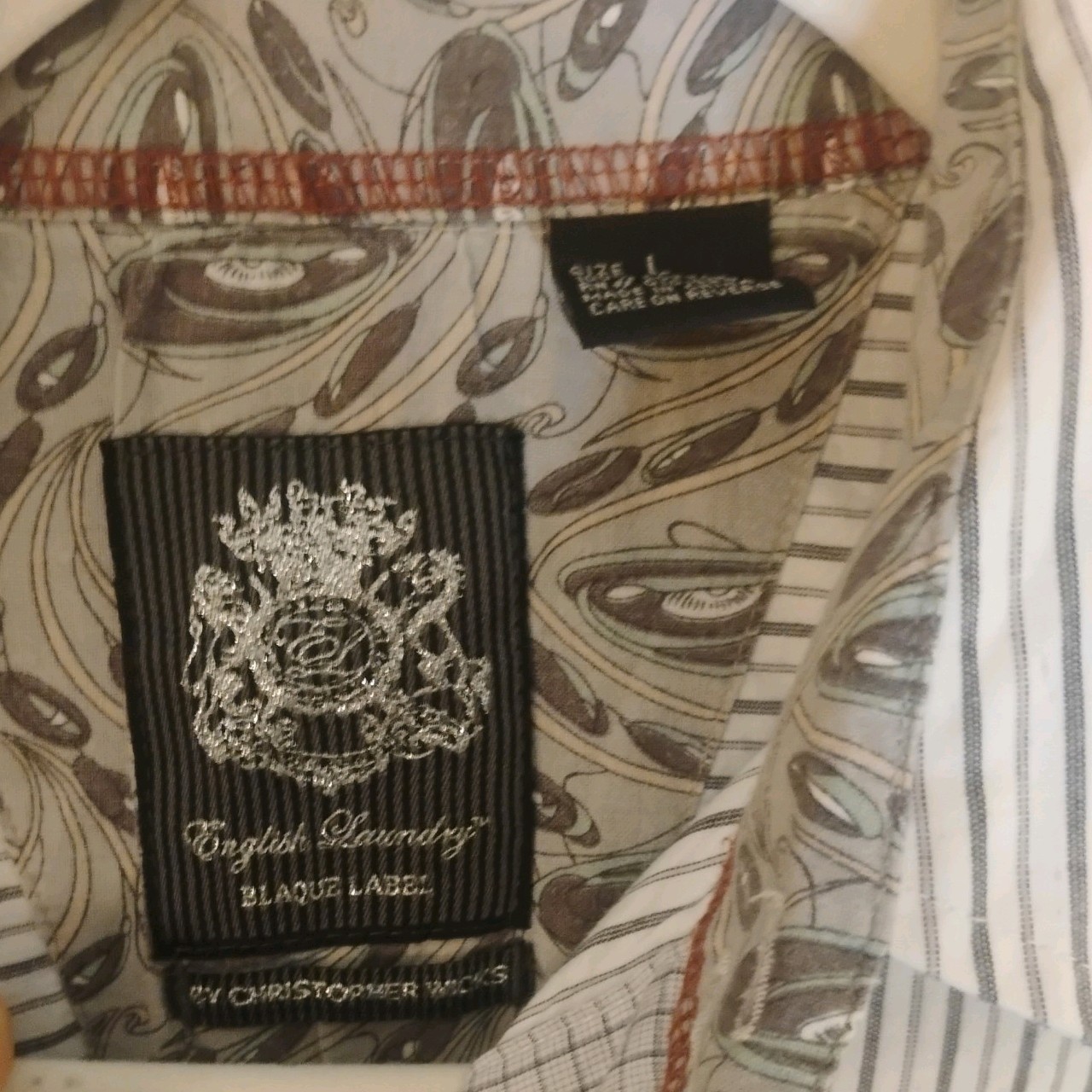 English Laundry By Christopher Wicks Mens L Blaque Label