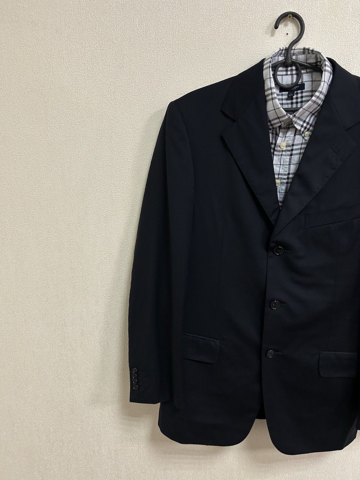 Ermenegildo Zegna Premium Wool Blazer Navy Blue Drop 7 Slim Fit Bemberg EU48 IT7