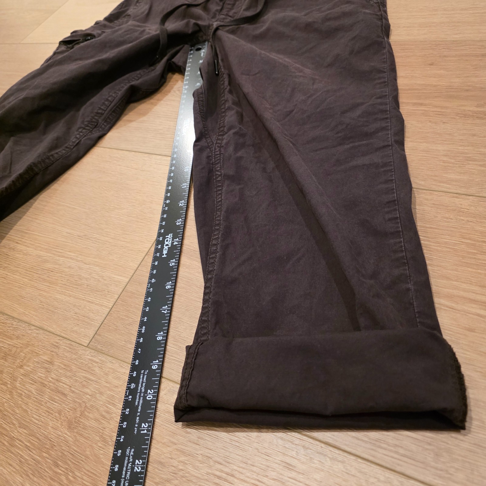 Duluth Trading Pants Mens 32×30 Brown Cargo Convertible Crop Hike (Fits 30×27)