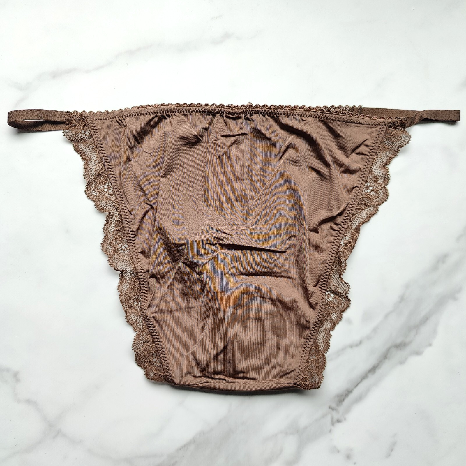 Victoria’s Secret Dream Angels Lace-Trim Smooth String Bikini Panty Mousse S/M/L