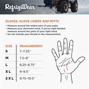 RefrigiWear Warm Stretch Fit Merino Wool Glove Liners Black (Pack of 12 Pairs)