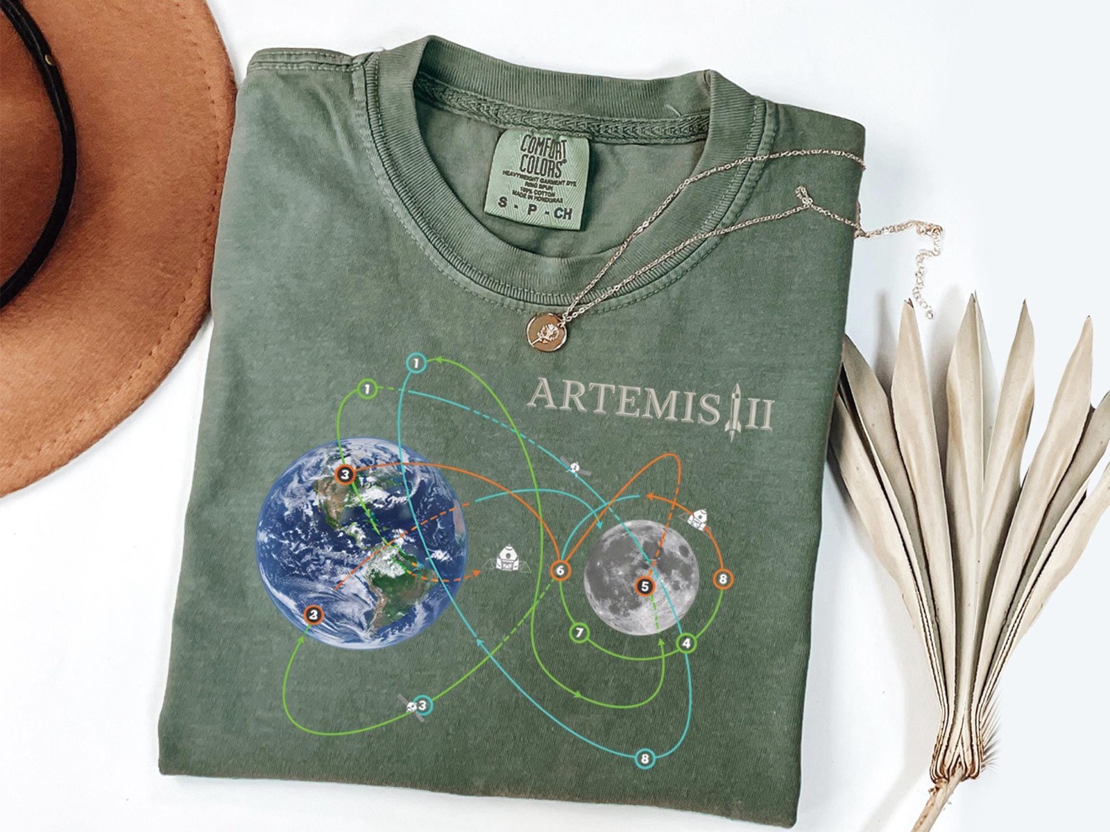 Artemis II Moon Mission T-Shirt, NASA Space Program Fan Tee, Astronomy Gifts