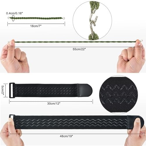 10PCS Boot Blousers Military, 2PC-Upgraded Boot Blousing Straps Nylon – 8PC